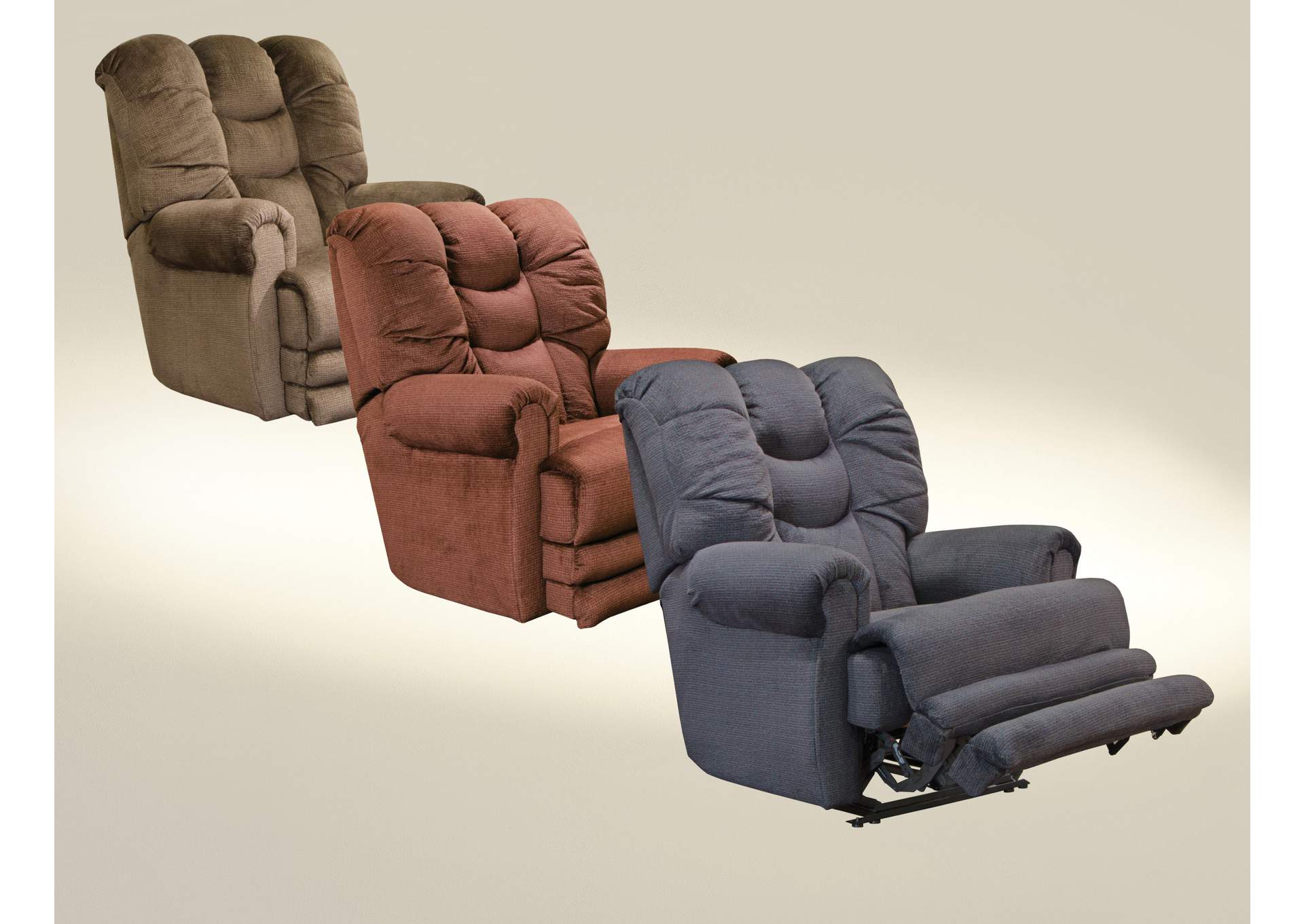 Malone "Lay Flat" Recliner with Extended Otto image 1