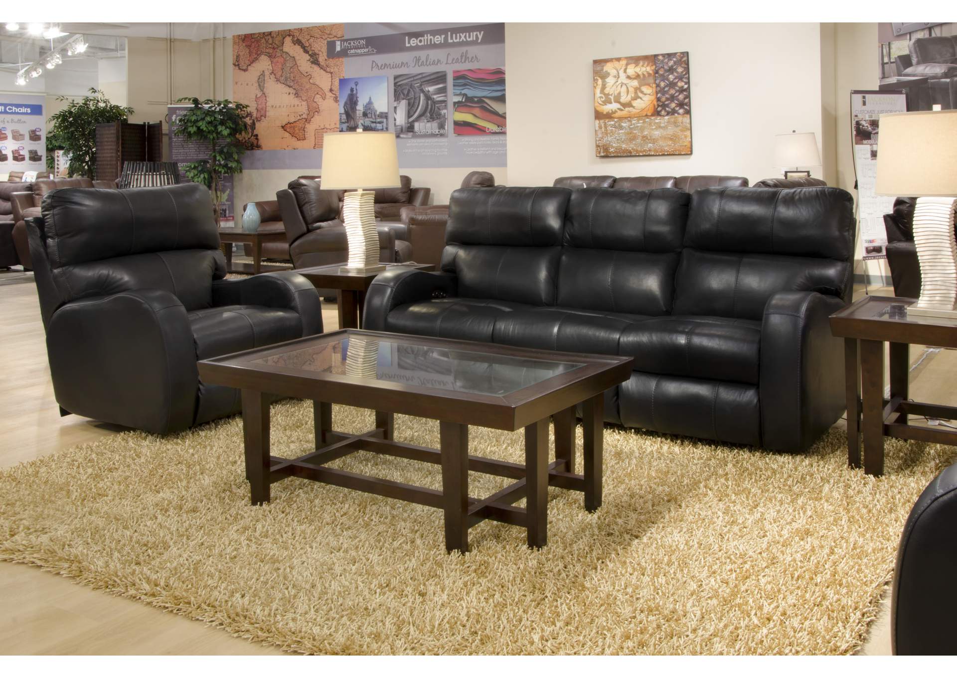 Angelo Power Headrest Power Layflat Reclining Sofa image 5