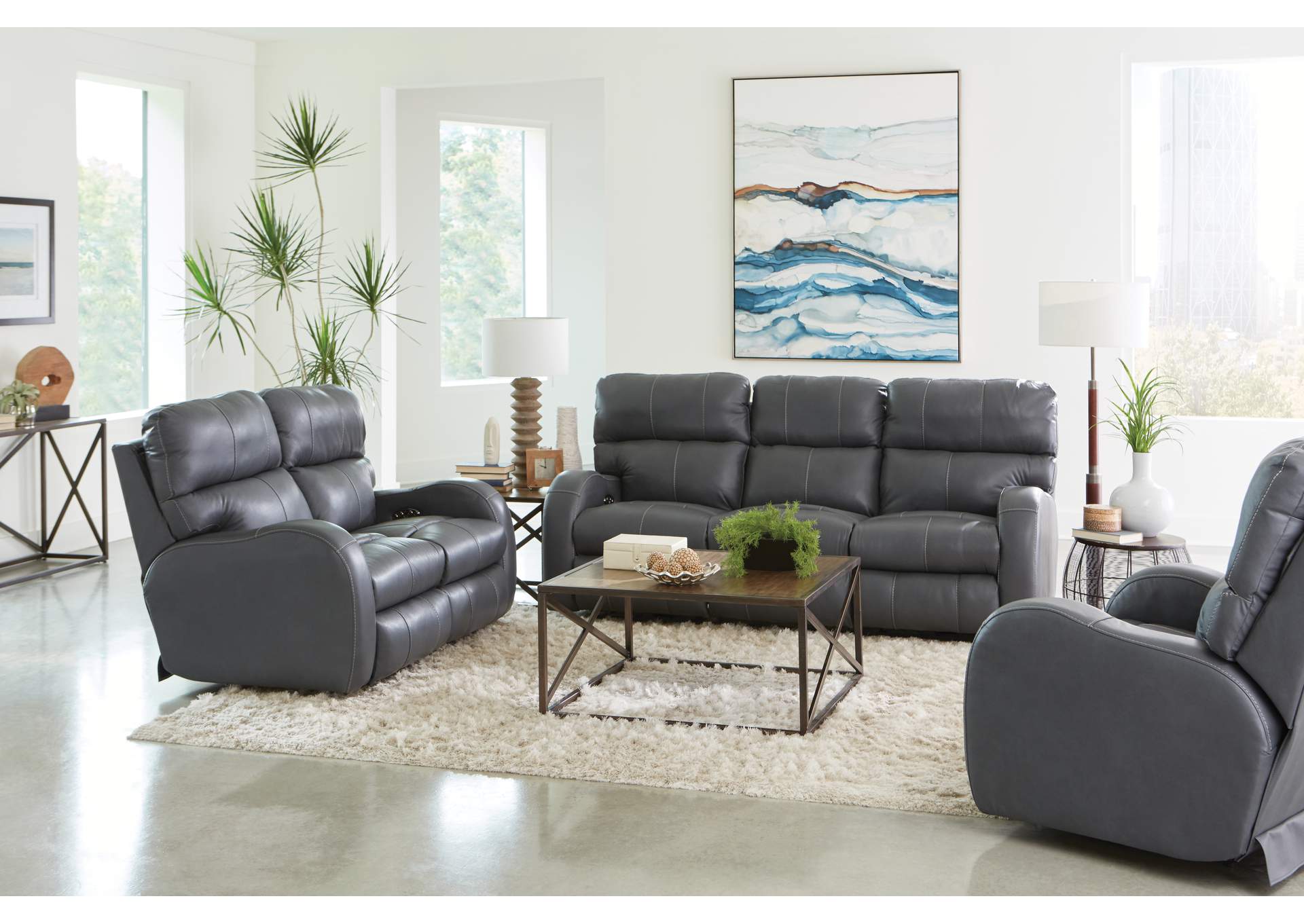 Angelo Power Headrest Power Layflat Reclining Sofa image 4