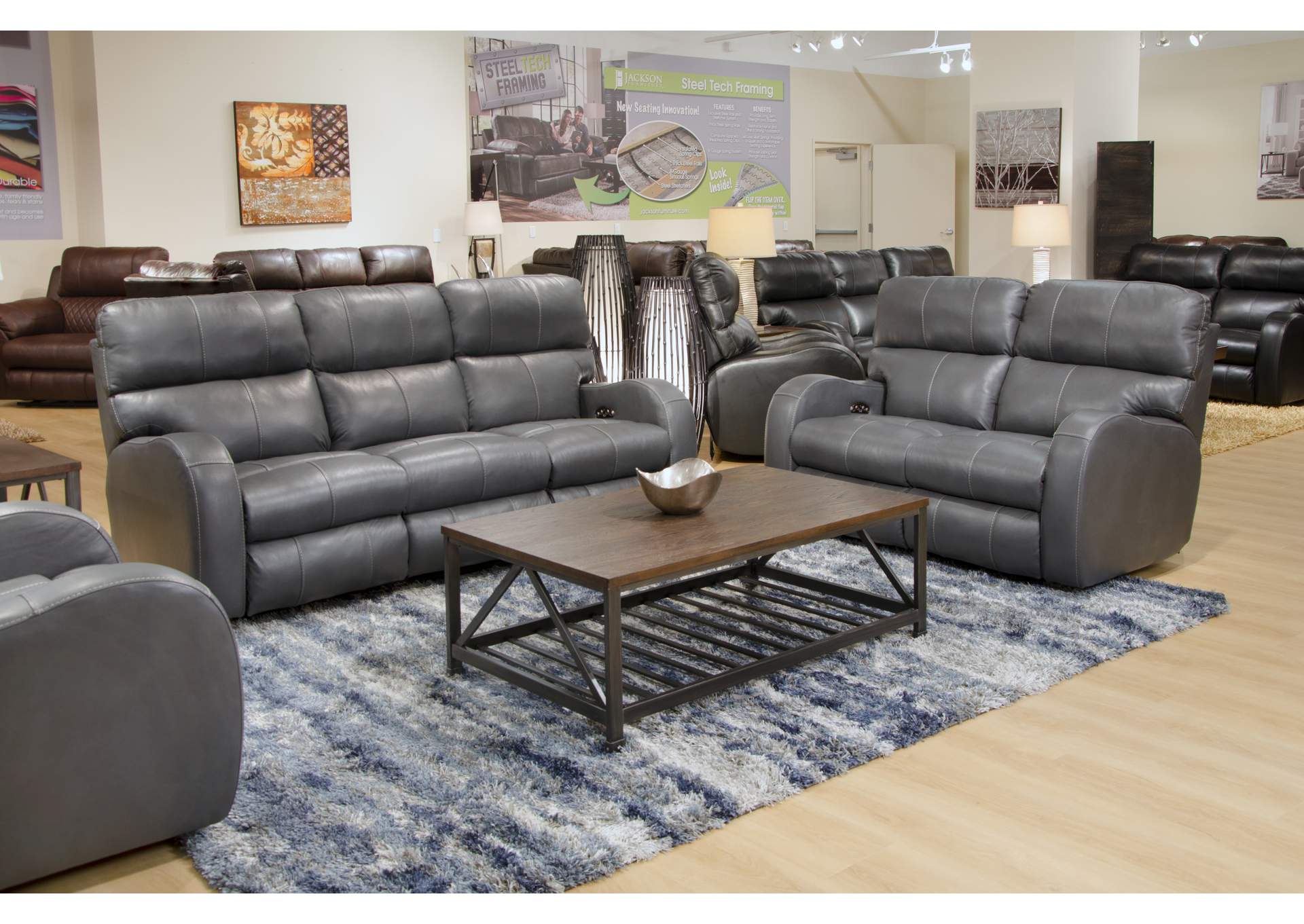 Angelo Power Headrest Power Layflat Reclining Sofa image 6