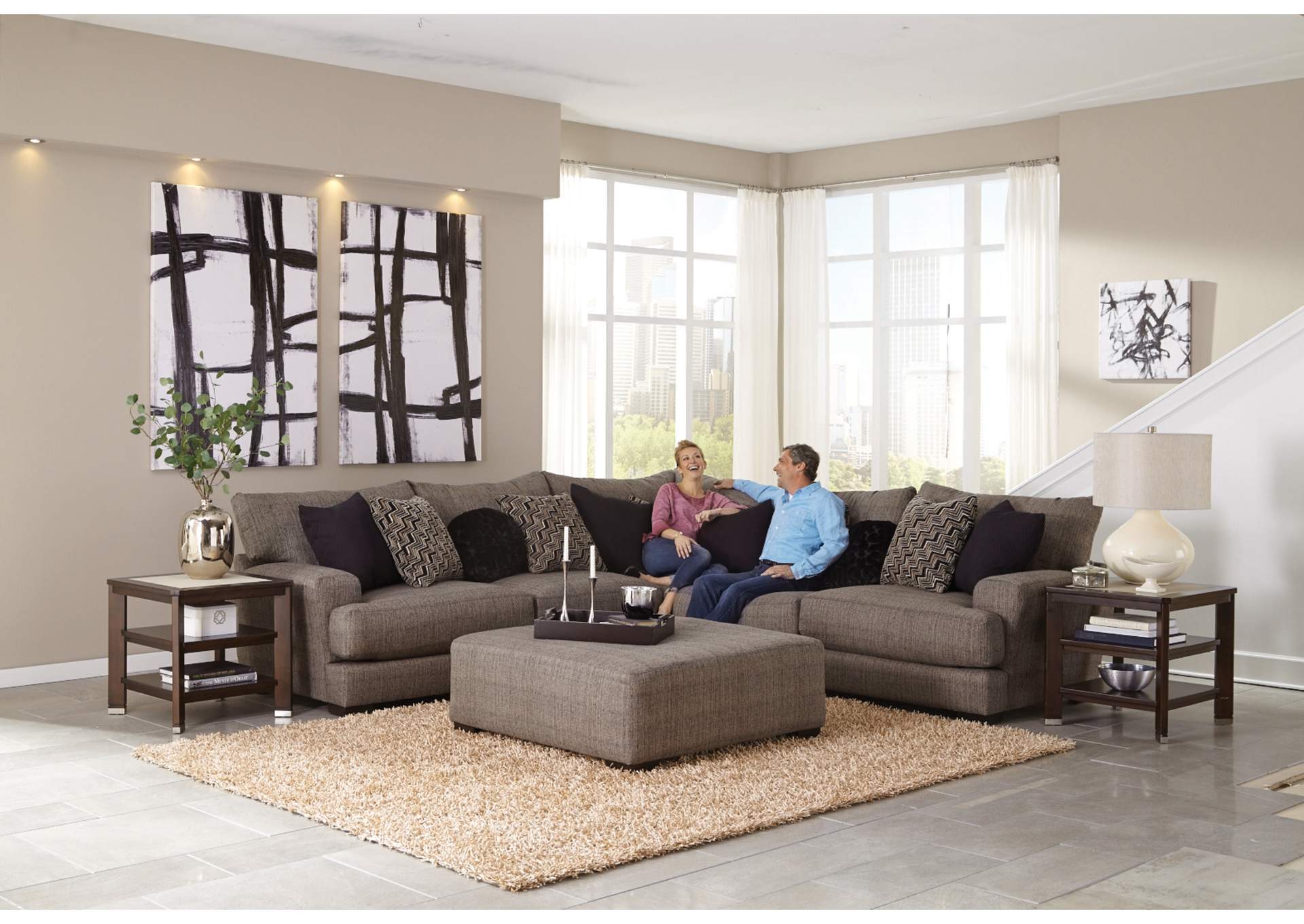 Ava Sectional Sofa with USB Port