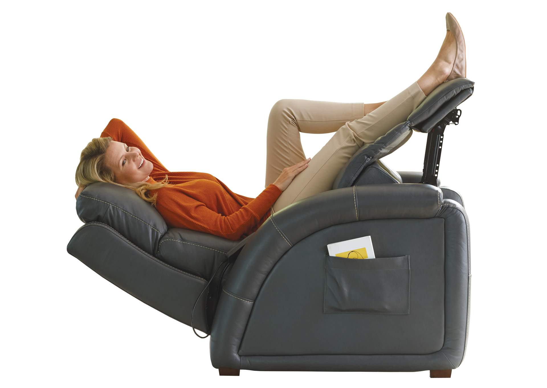 Reliever Power Headrest Power Layflat Recliner with Cr3 Massage, Zero Gravity image 7