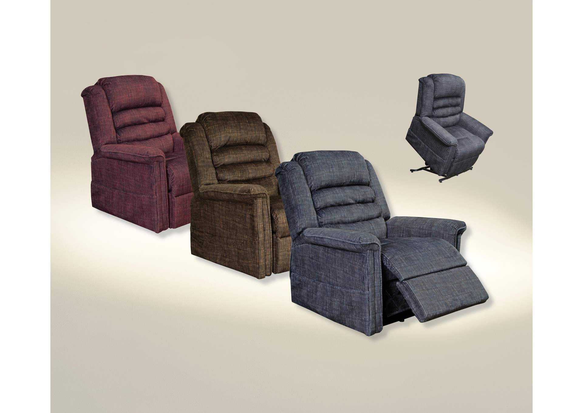 Soother Power Lift Full Lay-Out Recliner with Heat and Massage image 1