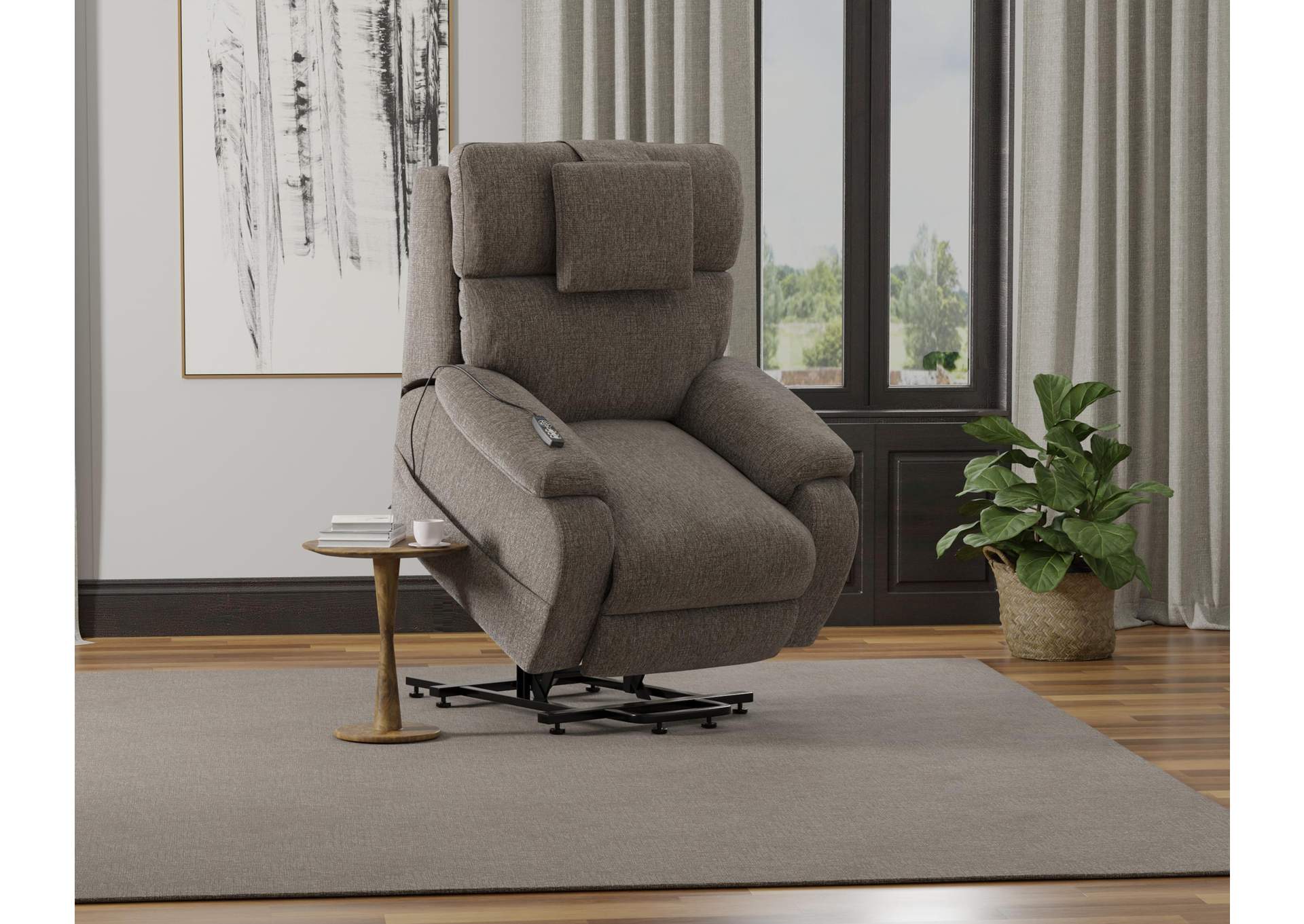 Snoozer Power Lift Power Headrest Lay Flat Recliner with CR3 Heat and Massageage - ZERO GRAVITY image 10