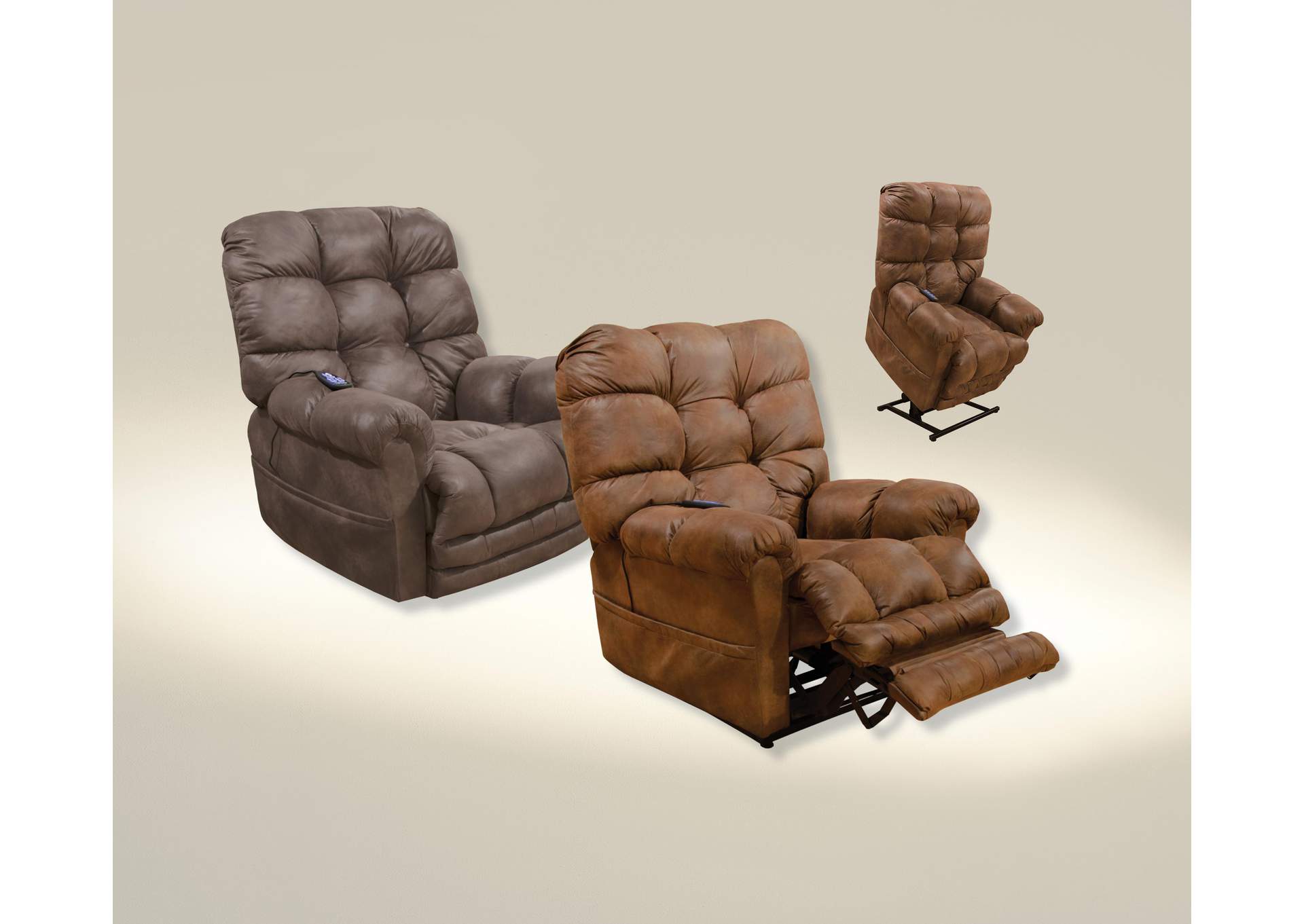 Oliver Power Lift Recliner with Dual Motor and Extended Ottoman image 1
