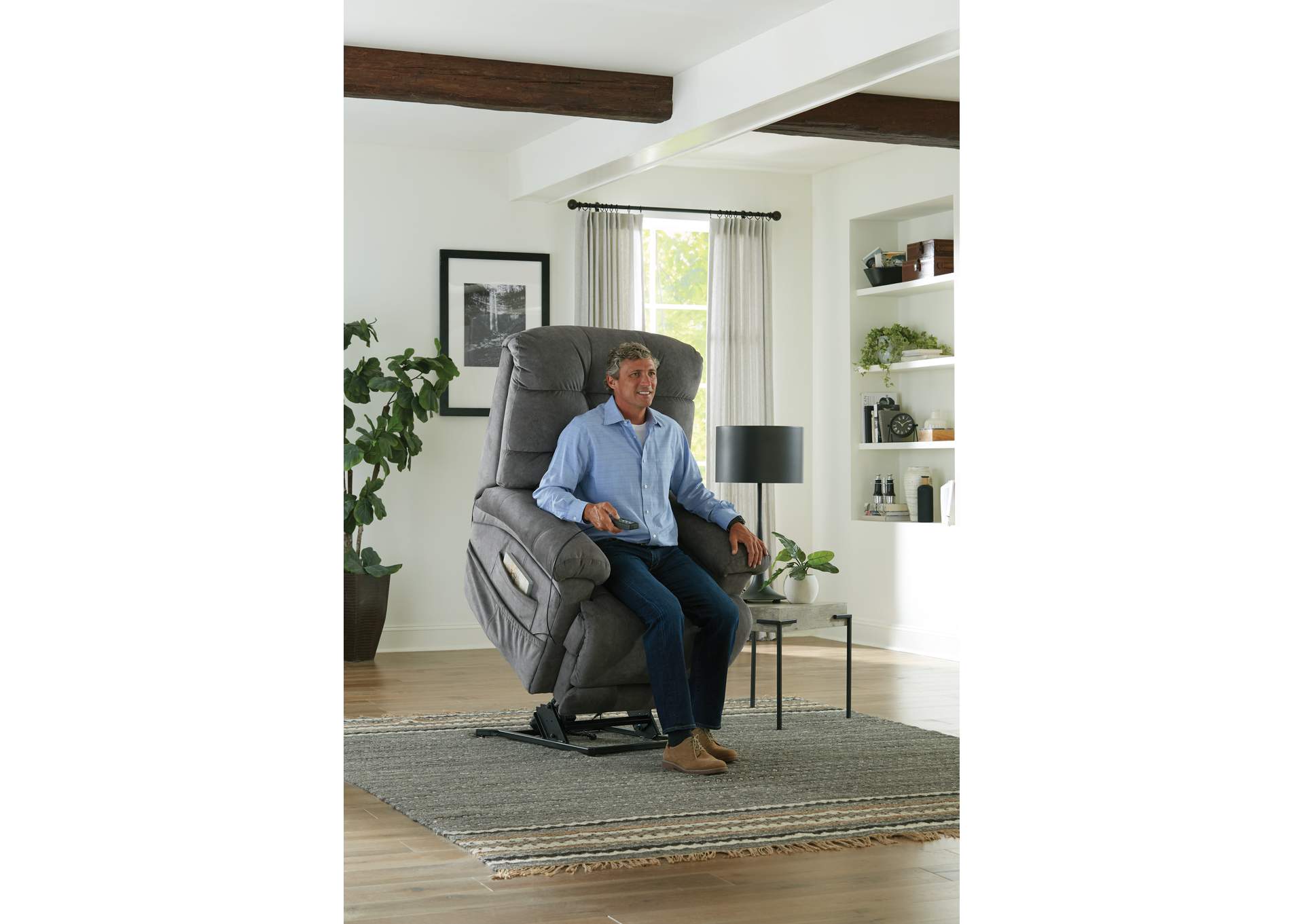 Longevity Power Lift Recliner with Dual Motor, Zero Gravity Trendelenburg, Xtra Comfort Extended Ottoman image 3