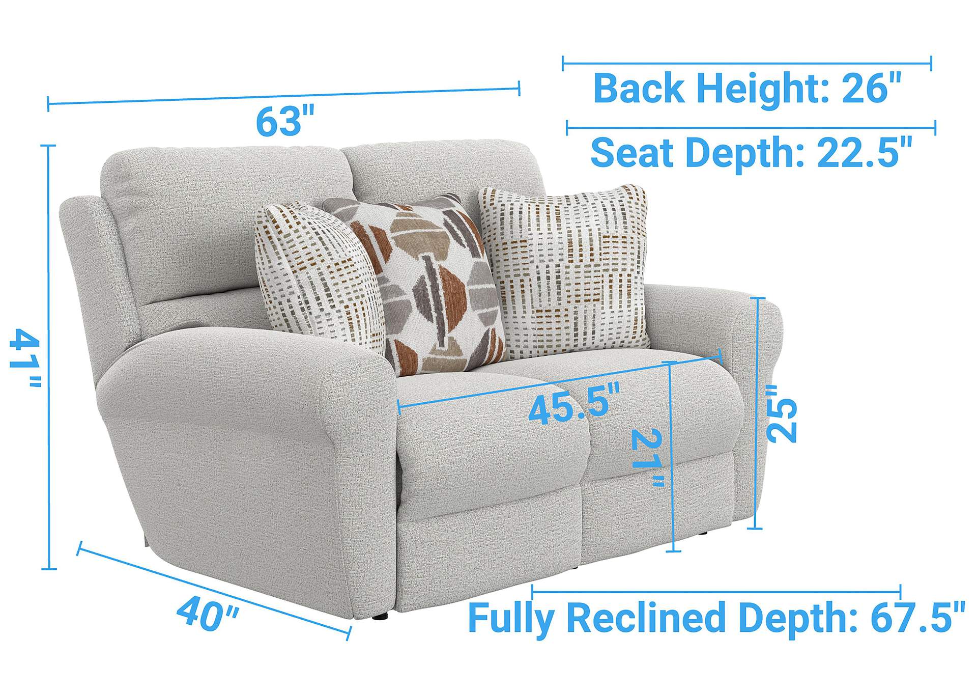 Kellen Power Lay Flat Reclining Loveseat with ZERO GRAVITY image 9