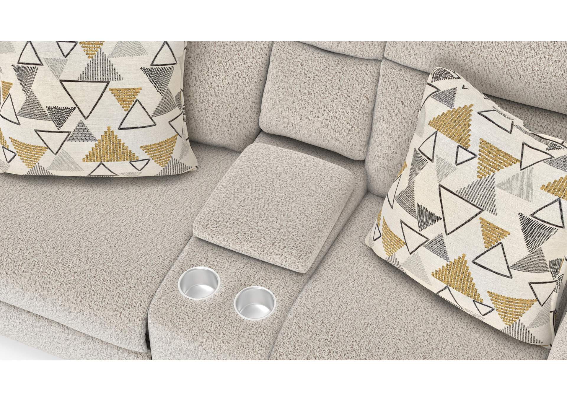 Micah Power Headrest Power Deep Seat Reclining Console Loveseat image 5