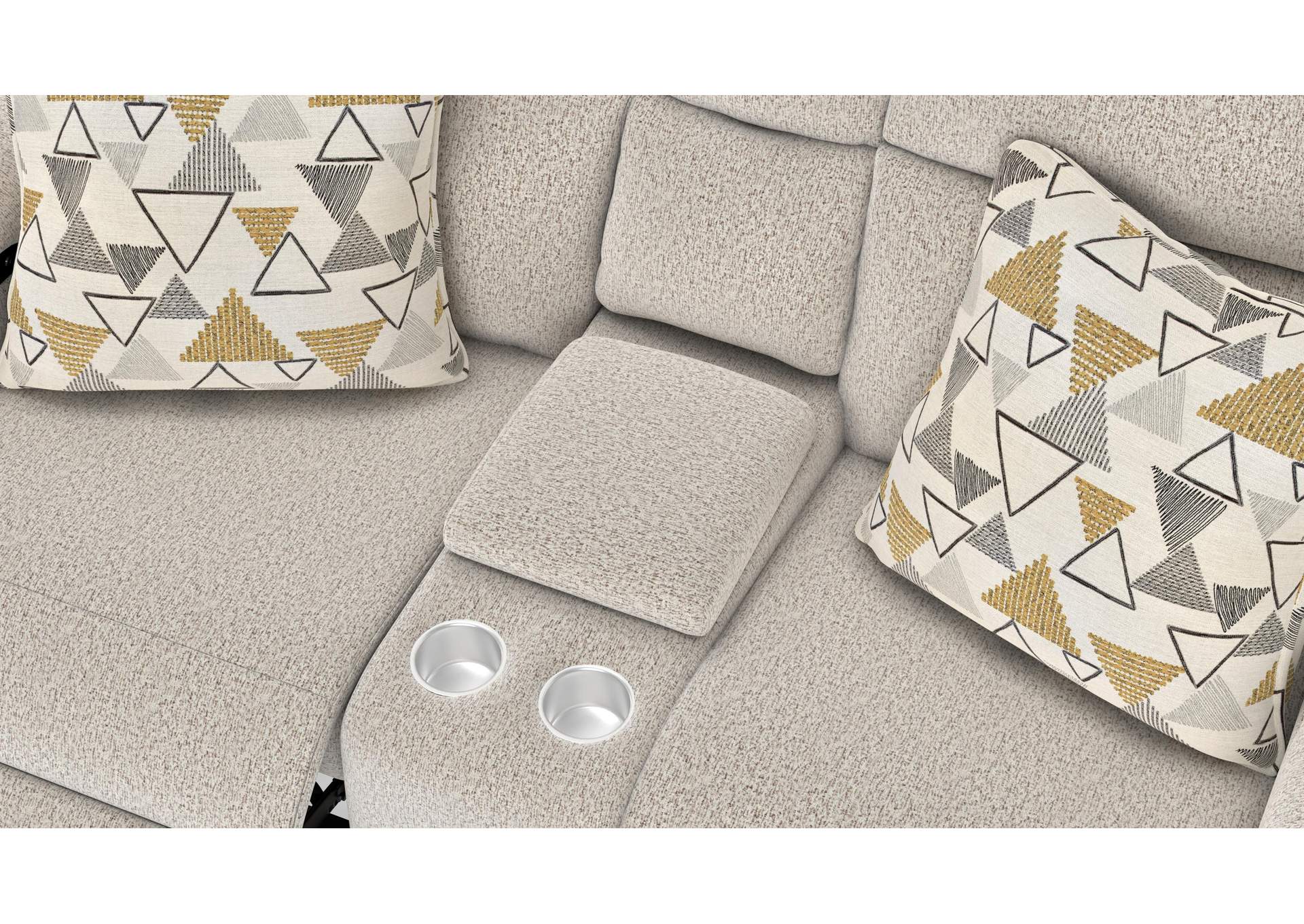 Micah Power Headrest Power Deep Seat Reclining Console Loveseat image 13