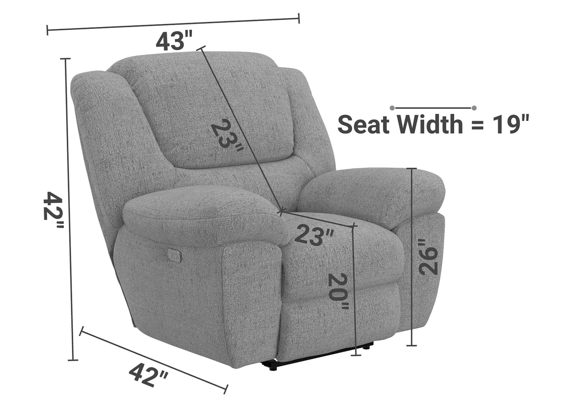 Trifecta Power Wall Hugger Recliner image 7