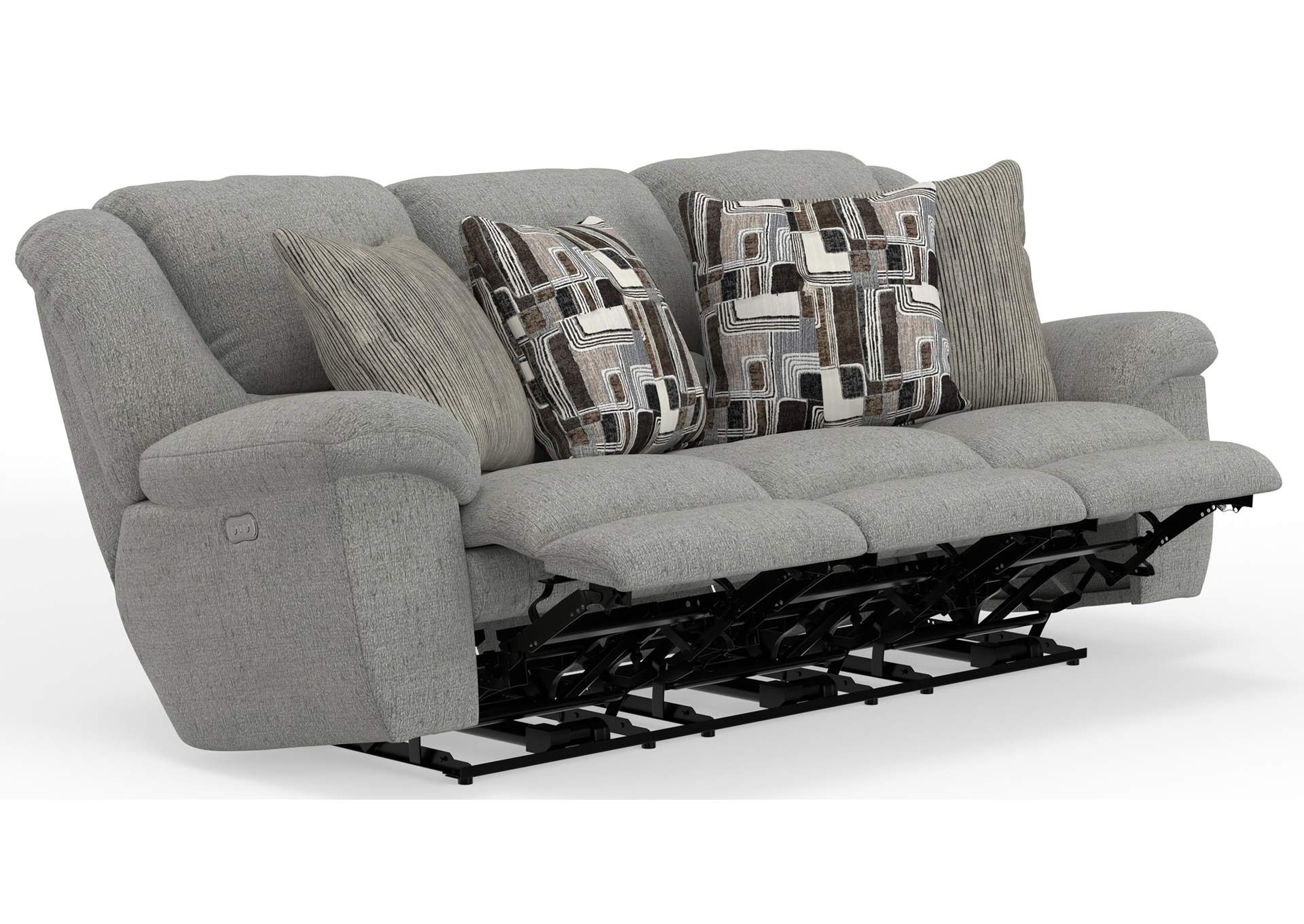 Trifecta Power Sofa with 3 Recliners and Drop Down Table image 3