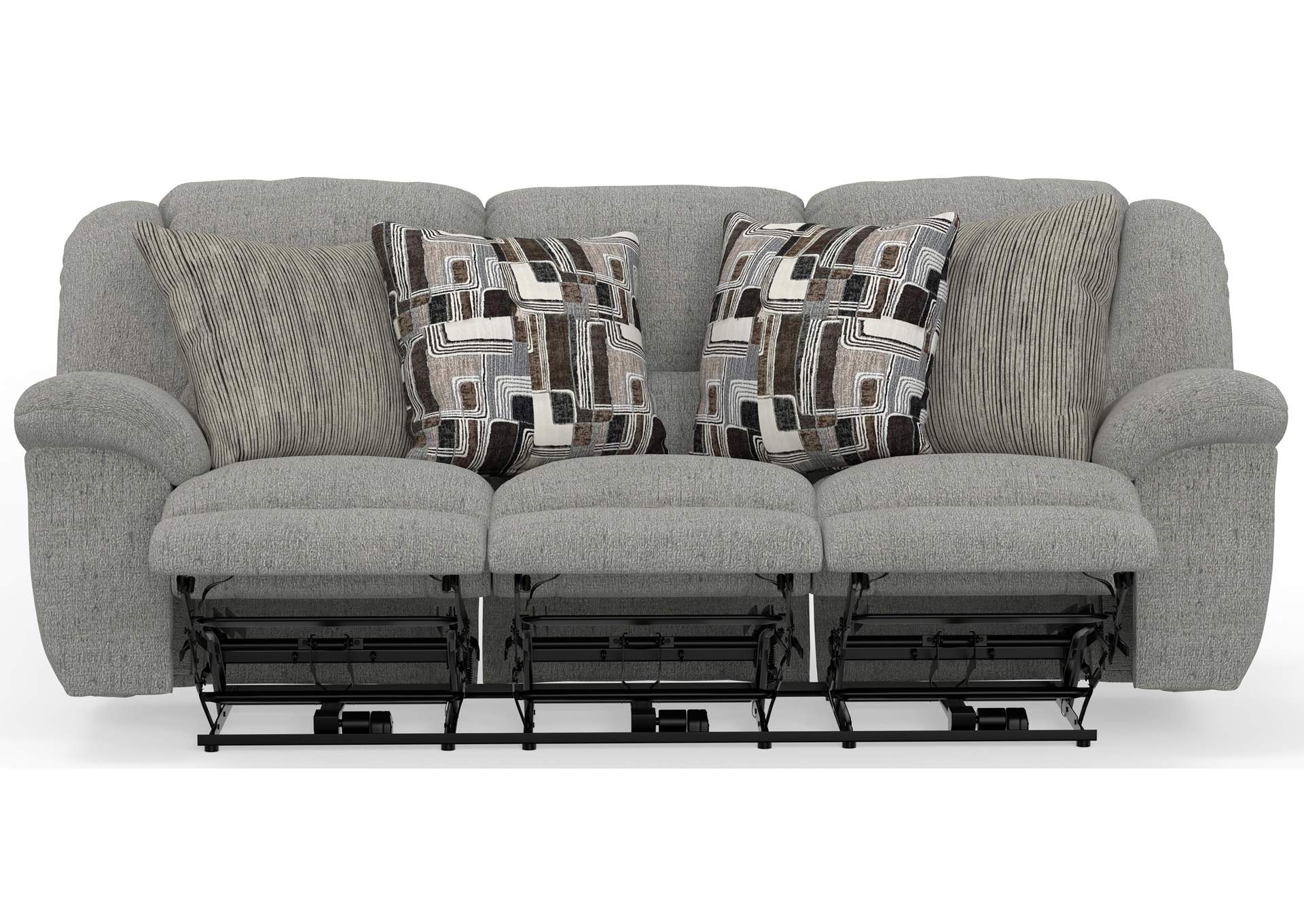 Trifecta Power Sofa with 3 Recliners and Drop Down Table image 4