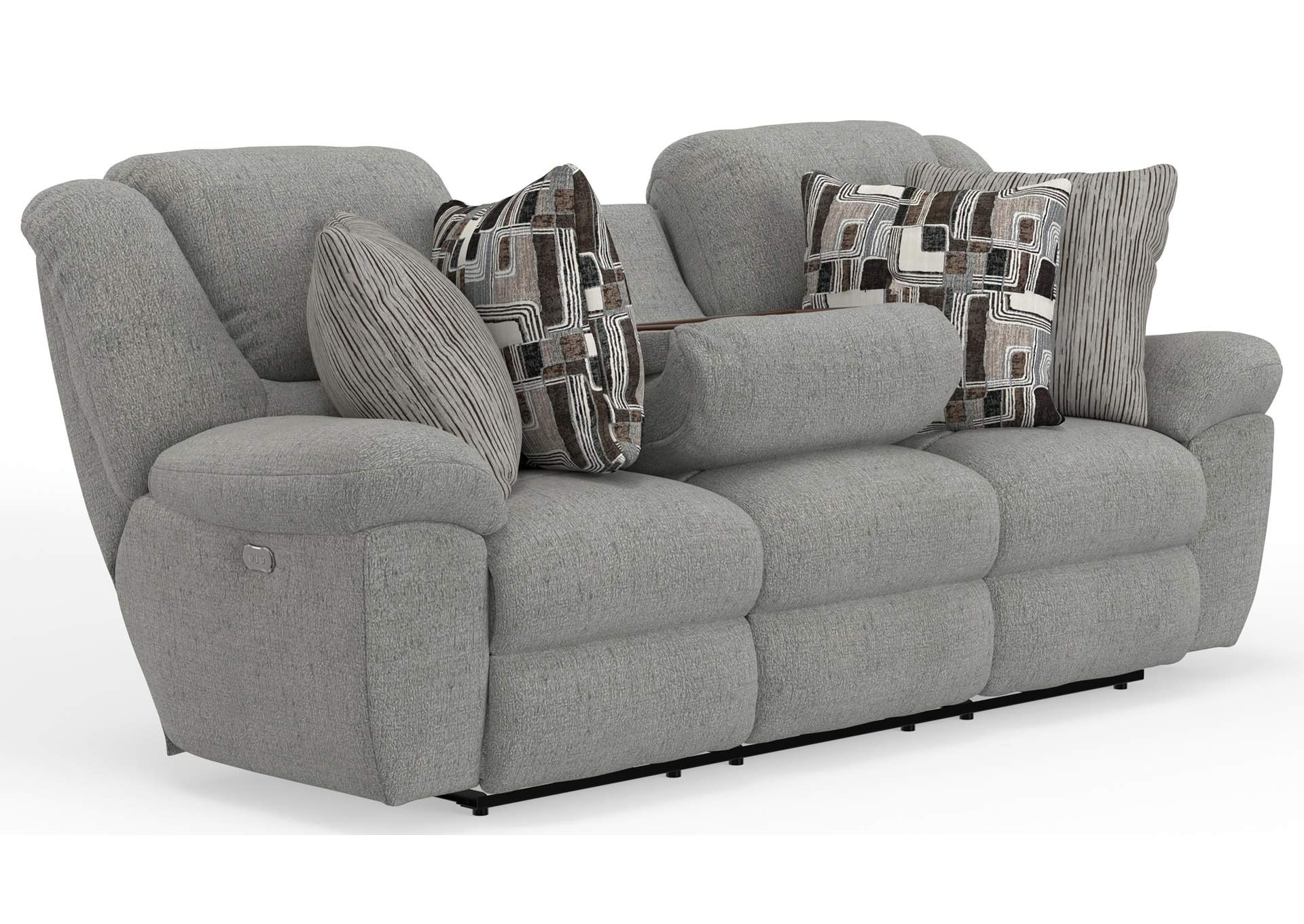 Trifecta Power Sofa with 3 Recliners and Drop Down Table image 8