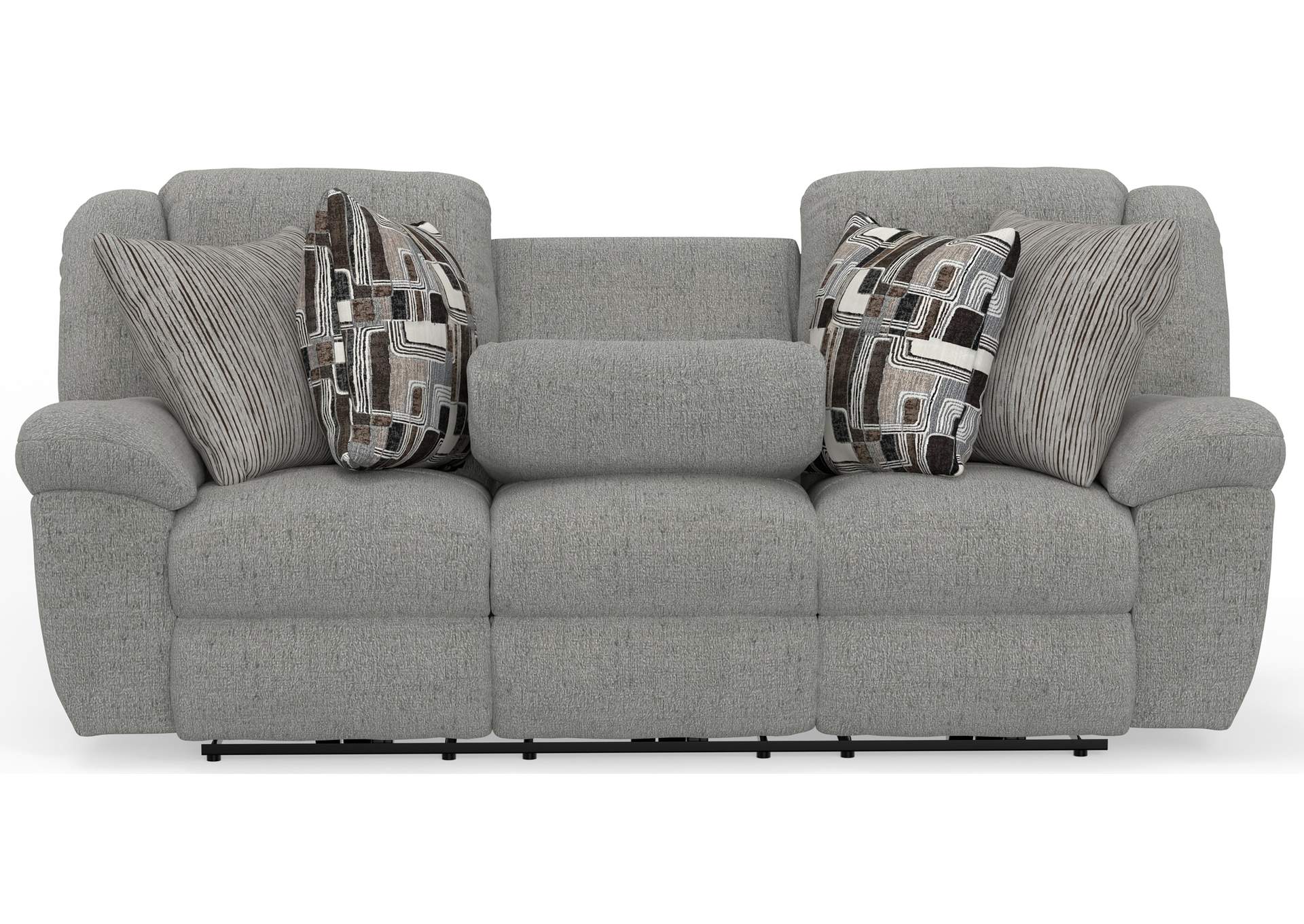 Trifecta Power Sofa with 3 Recliners and Drop Down Table image 9