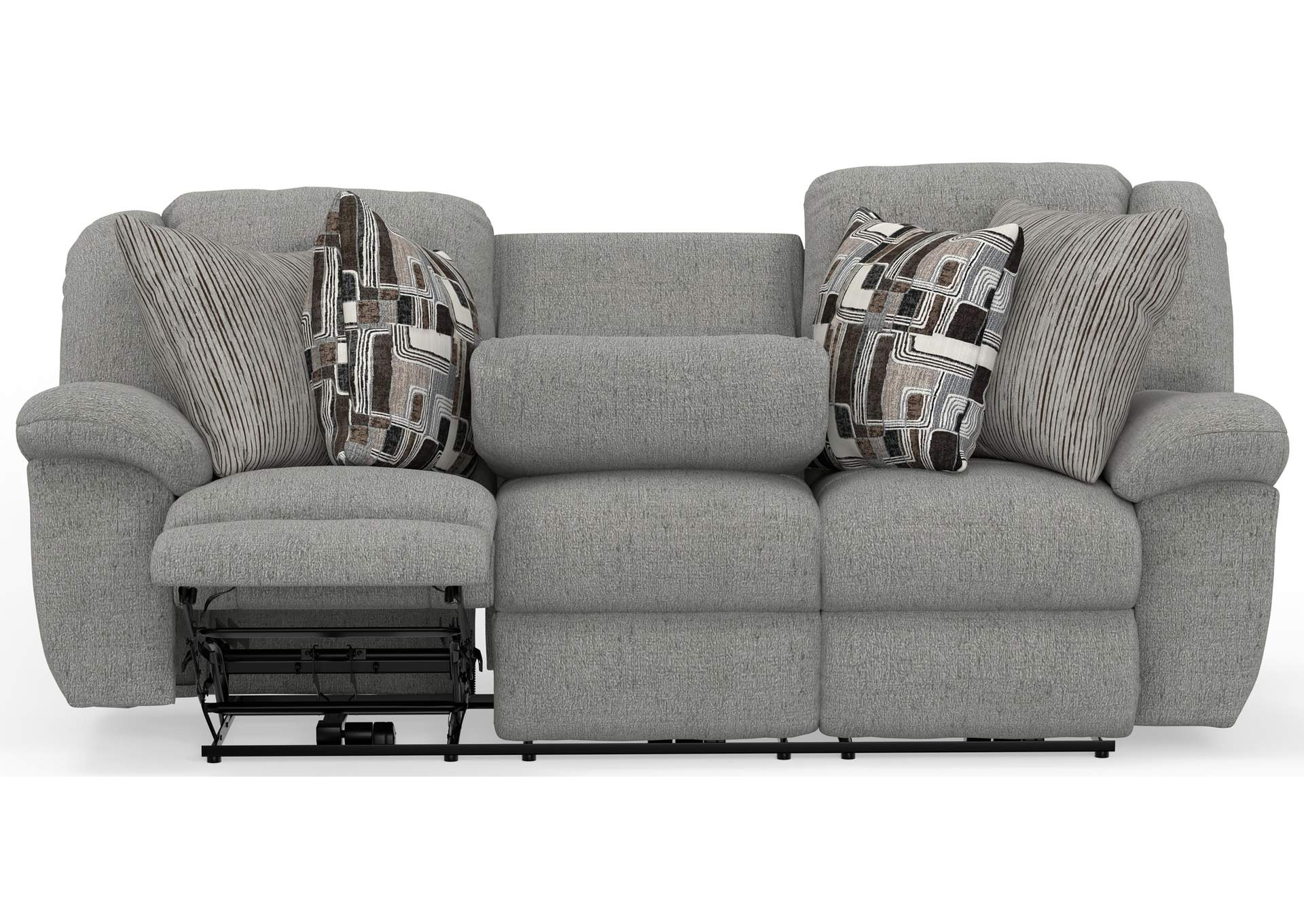 Trifecta Power Sofa with 3 Recliners and Drop Down Table image 12