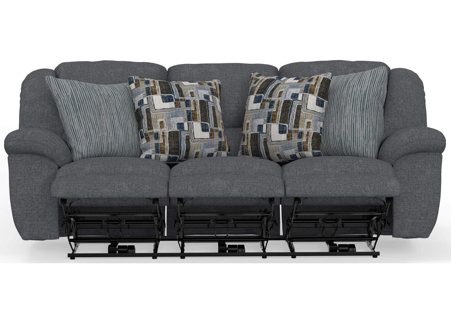 Trifecta Power Sofa with 3 Recliners and Drop Down Table image 4