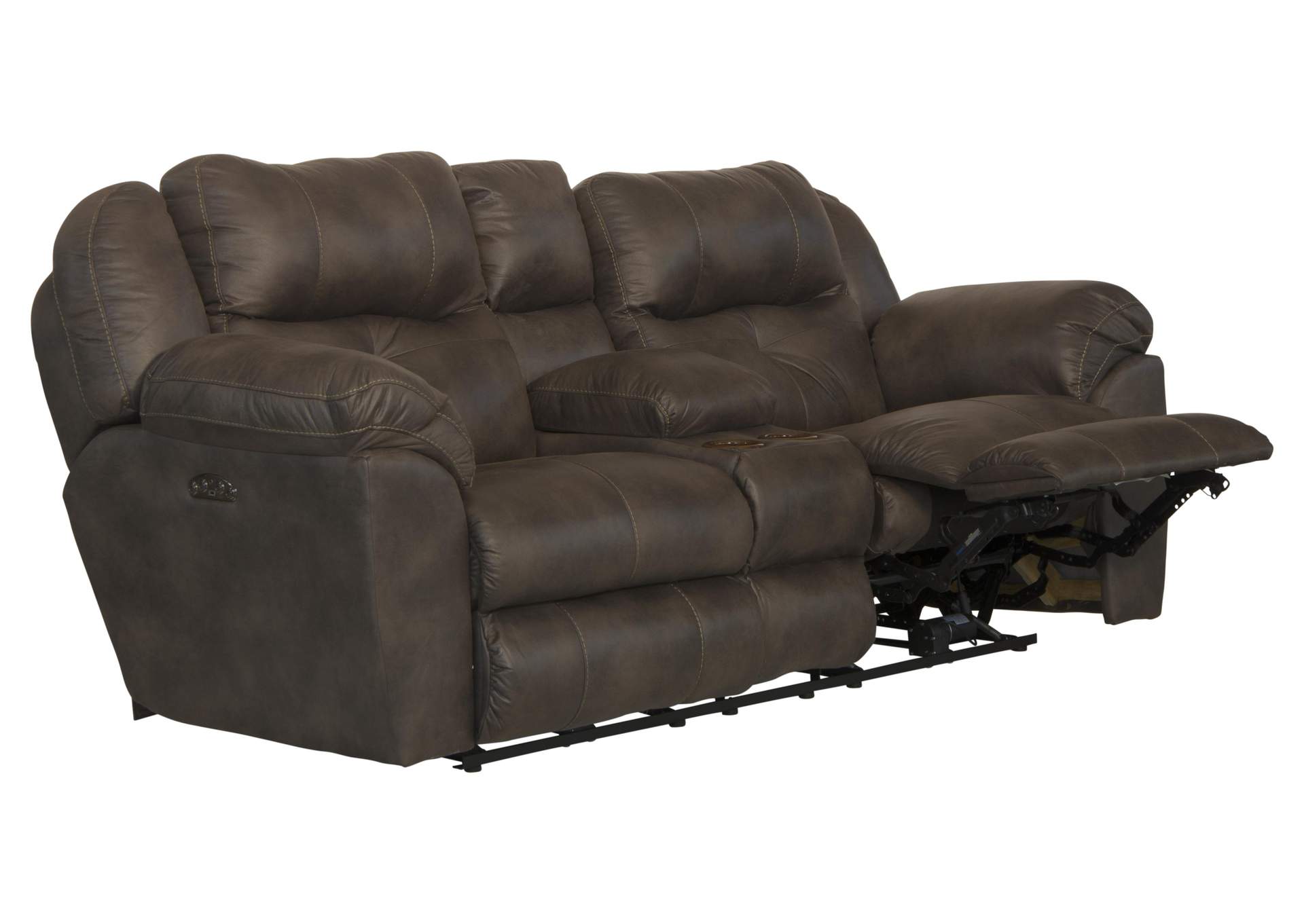 Ferrington Power Headrest Power Lay Flat Reclining Console Loveseat image 3