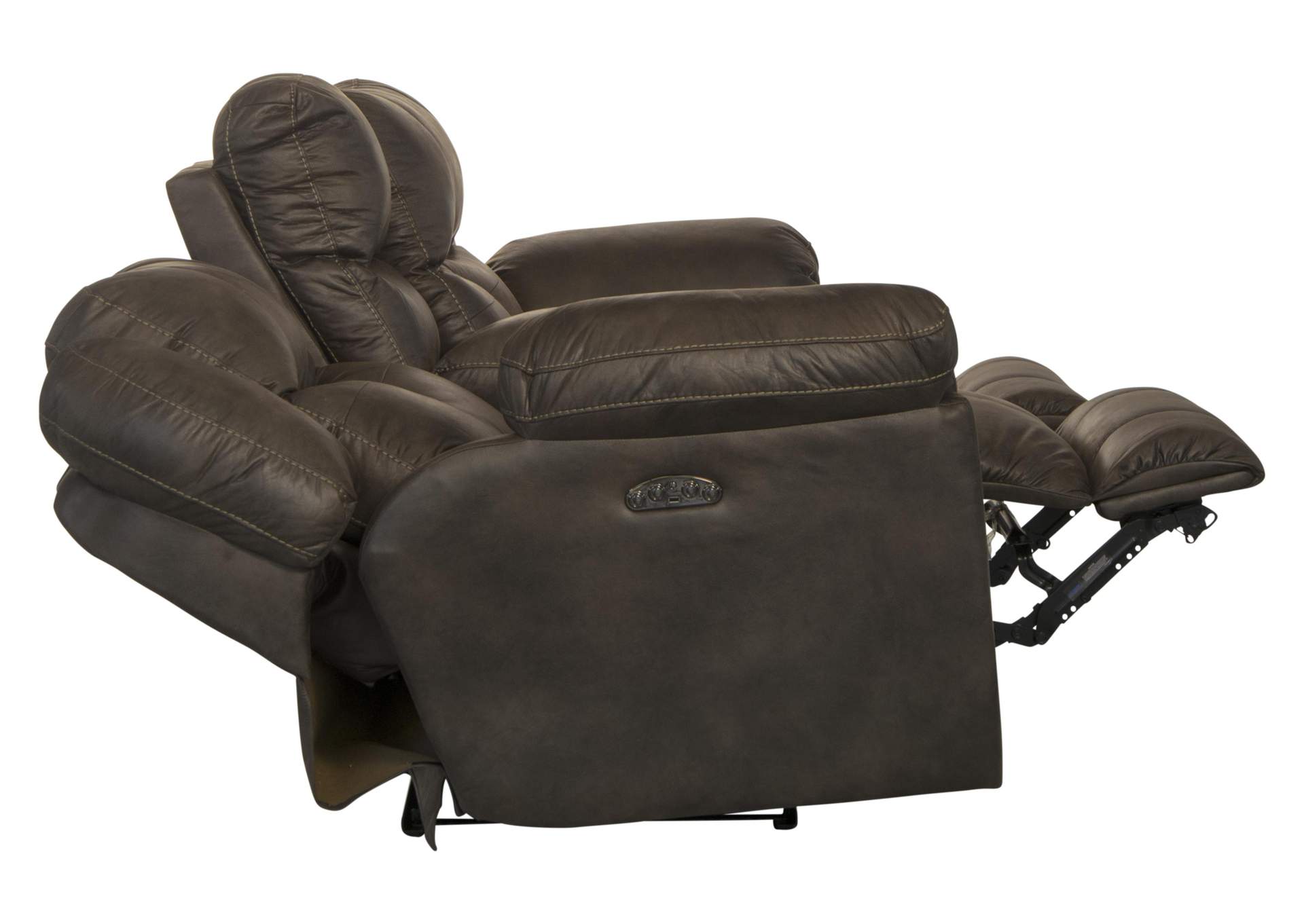 Ferrington Power Headrest Power Lay Flat Reclining Console Loveseat image 9