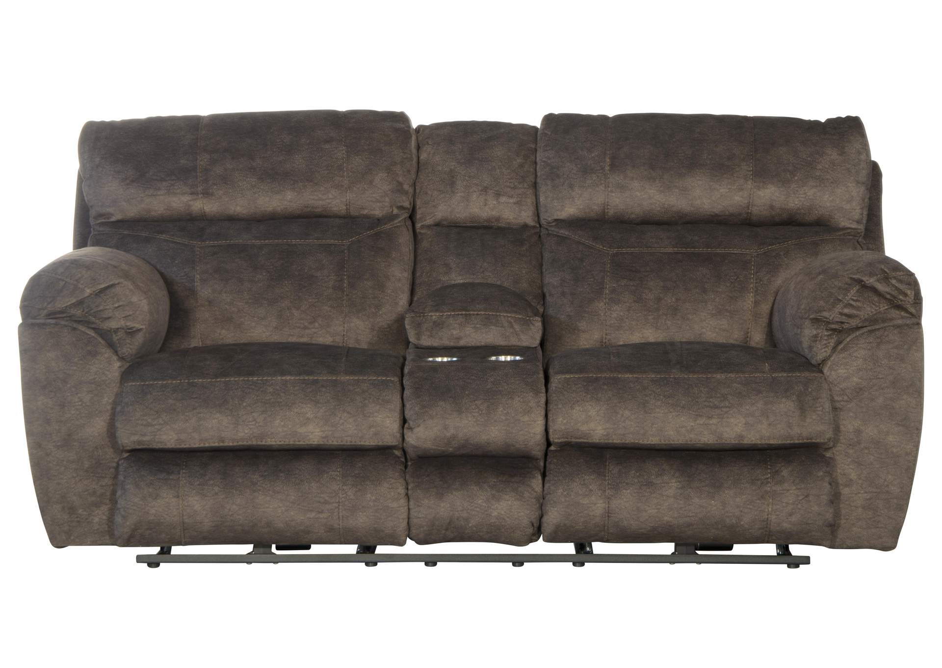 Sedona Power Headrest Lay Flat Reclining Console Loveseat with Storage and Cupholders image 7