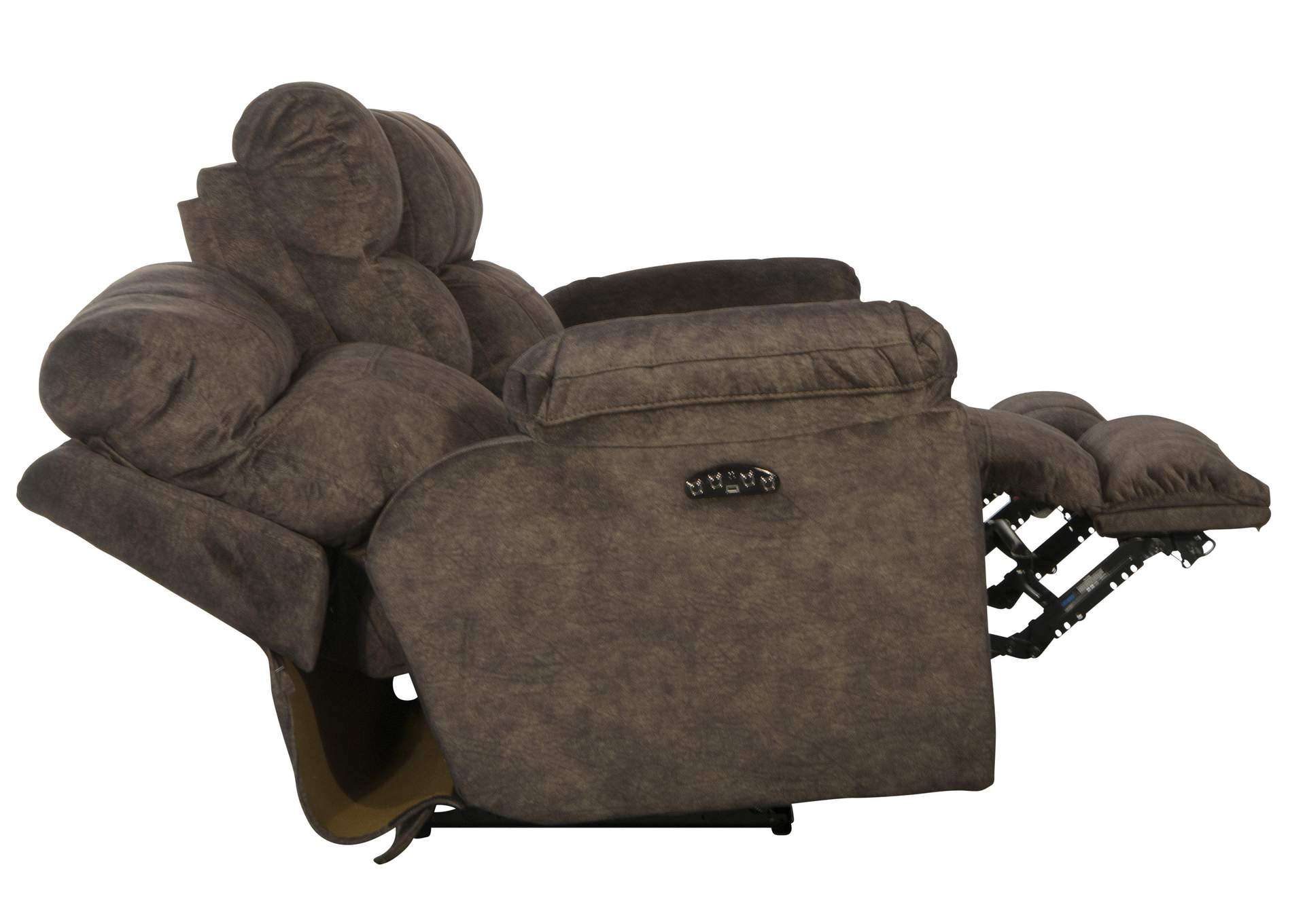 Sedona Power Headrest Lay Flat Reclining Console Loveseat with Storage and Cupholders image 10