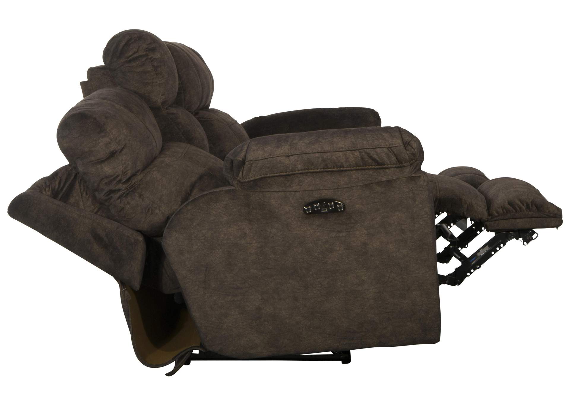 Sedona Power Headrest Lay Flat Reclining Console Loveseat with Storage and Cupholders image 11