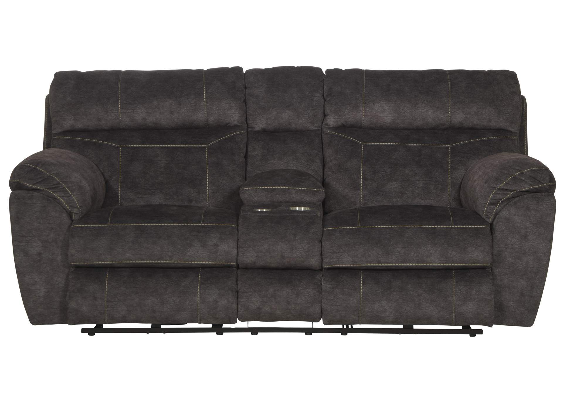 Sedona Power Headrest Lay Flat Reclining Console Loveseat with Storage and Cupholders image 7