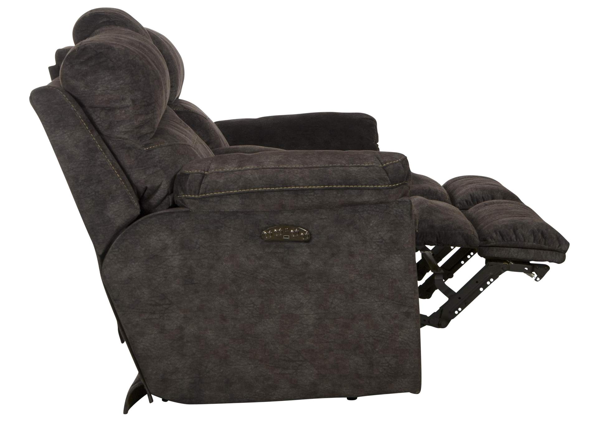 Sedona Power Headrest Lay Flat Reclining Console Loveseat with Storage and Cupholders image 9