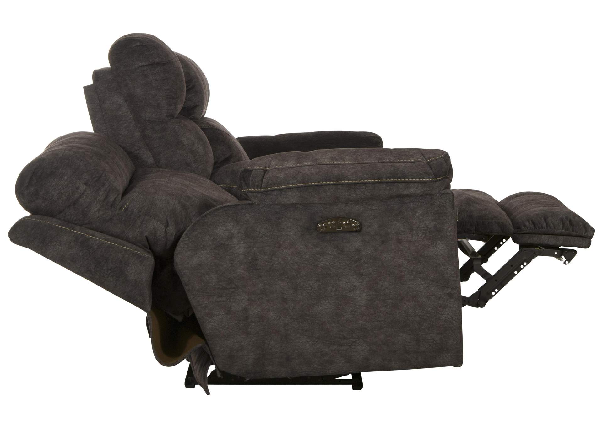 Sedona Power Headrest Lay Flat Reclining Console Loveseat with Storage and Cupholders image 10