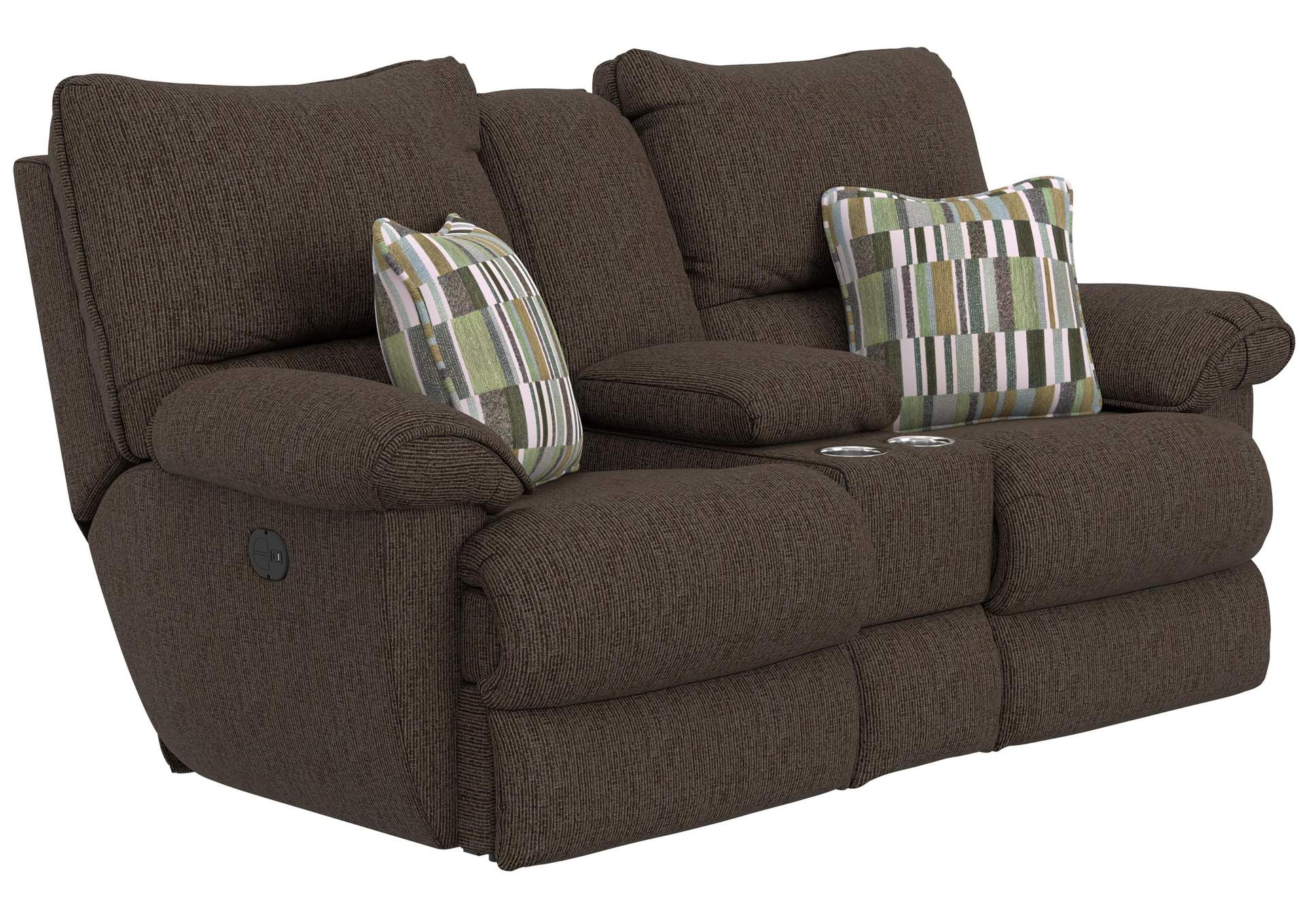 Lenny Power Lay Flat Reclining Console Loveseat image 3