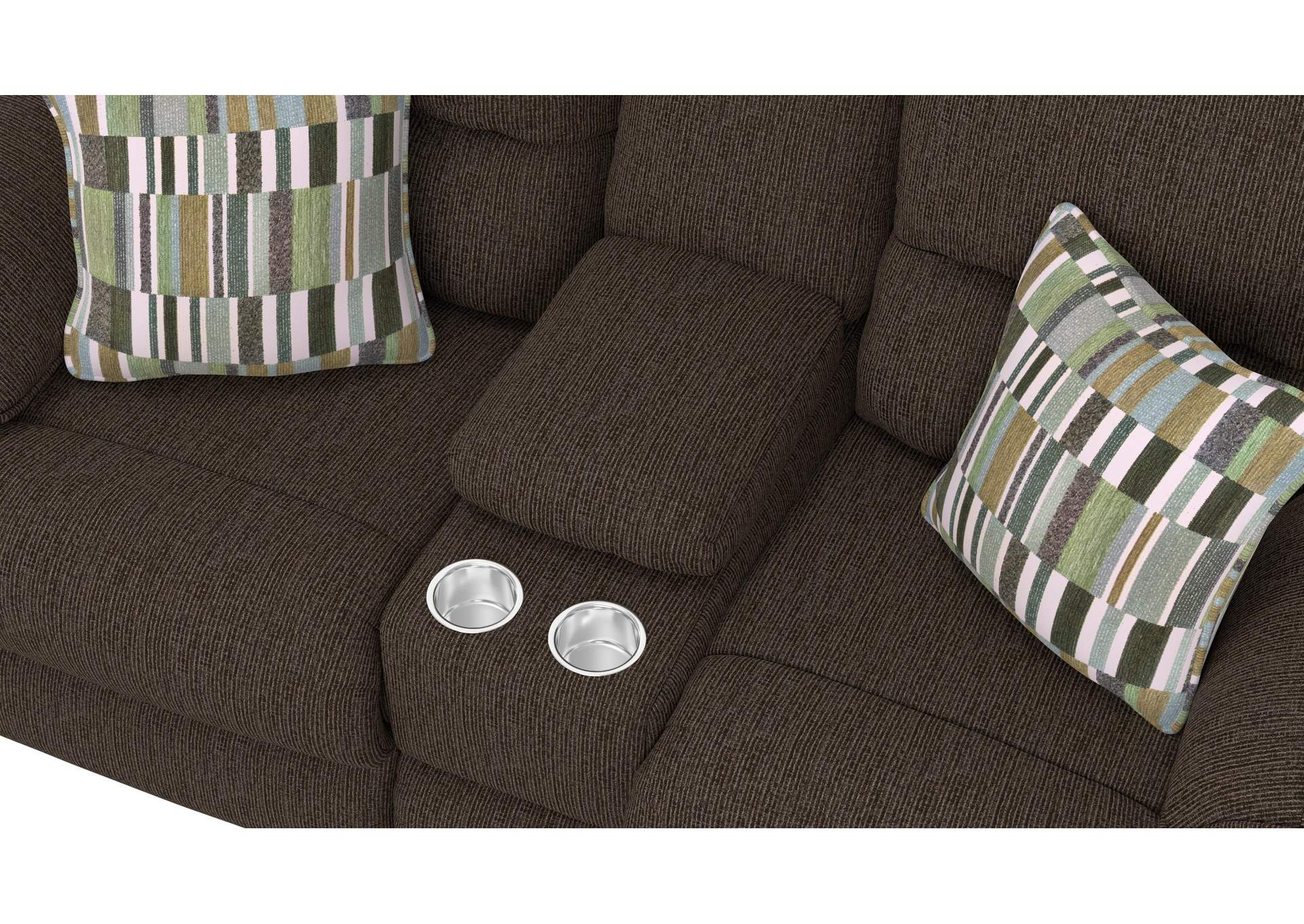 Lenny Power Lay Flat Reclining Console Loveseat image 8