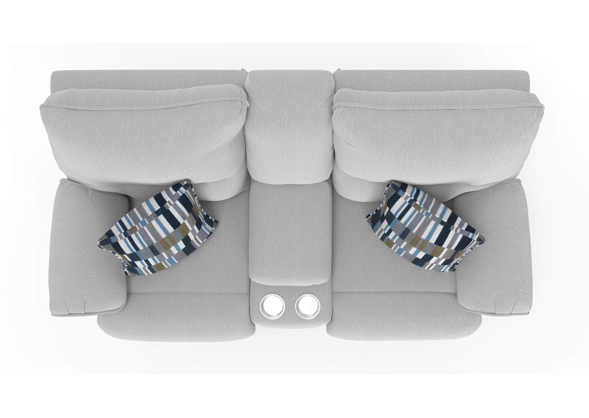 Lenny Power Lay Flat Reclining Console Loveseat image 10