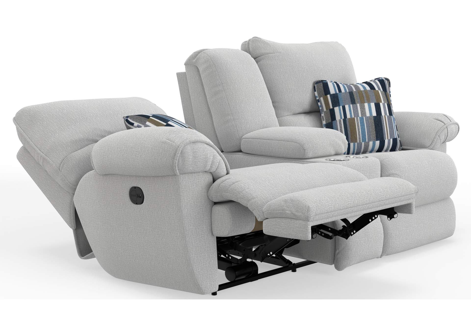 Lenny Power Lay Flat Reclining Console Loveseat image 11