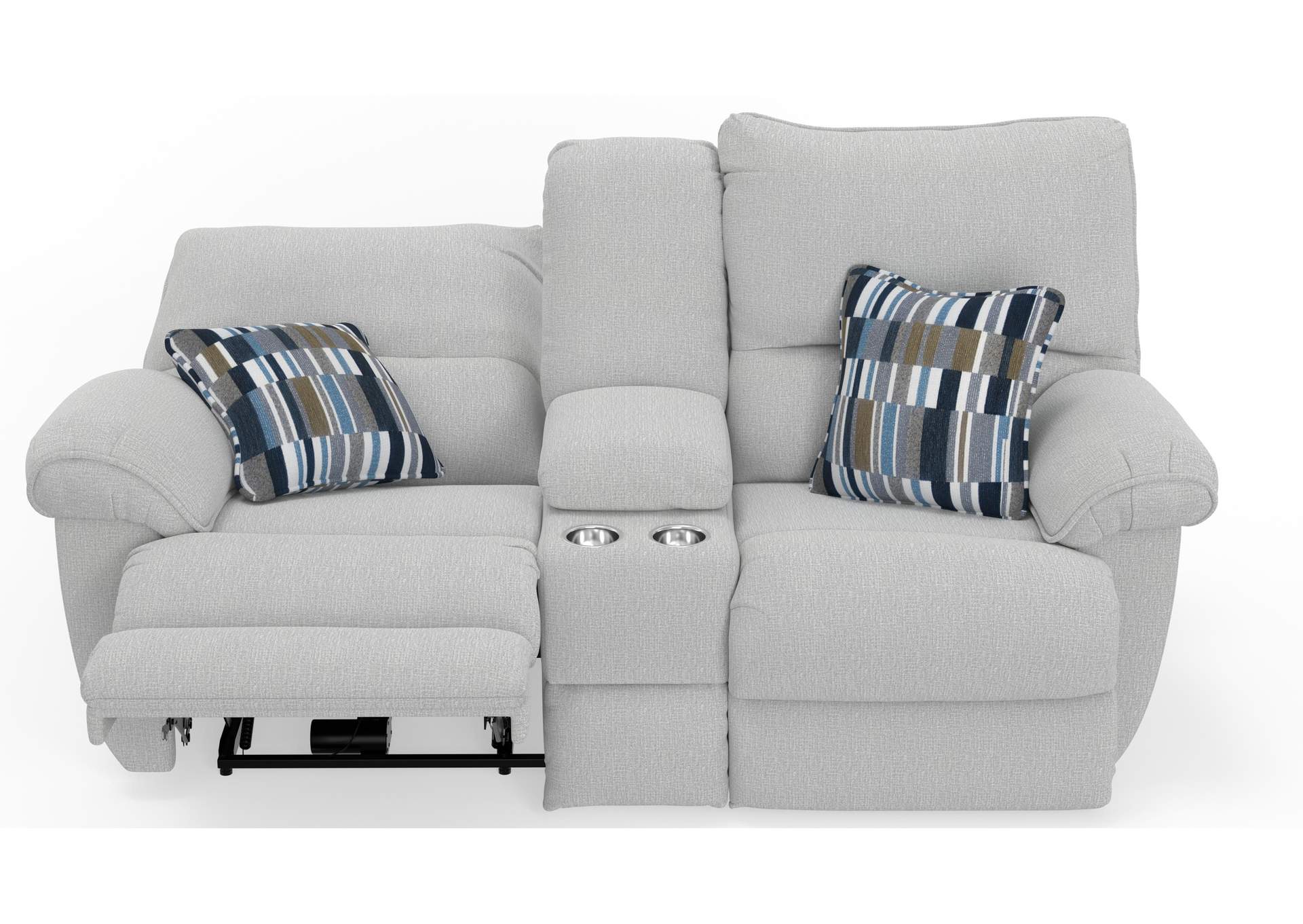 Lenny Power Lay Flat Reclining Console Loveseat image 13