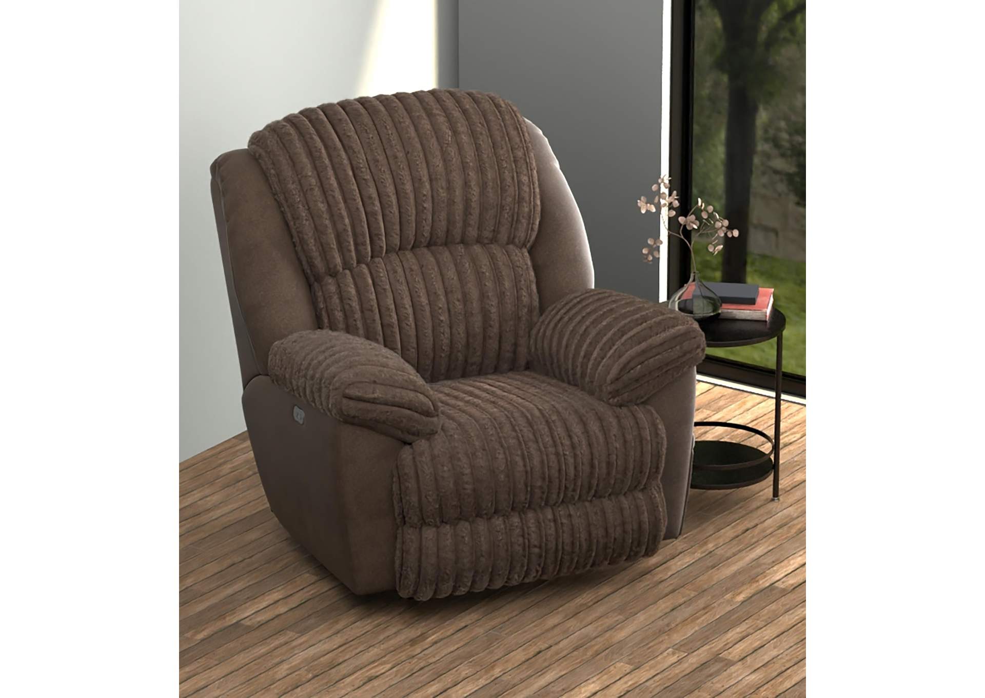 Shaggy Power Lay Flat Recliner with ZERO GRAVITY image 6