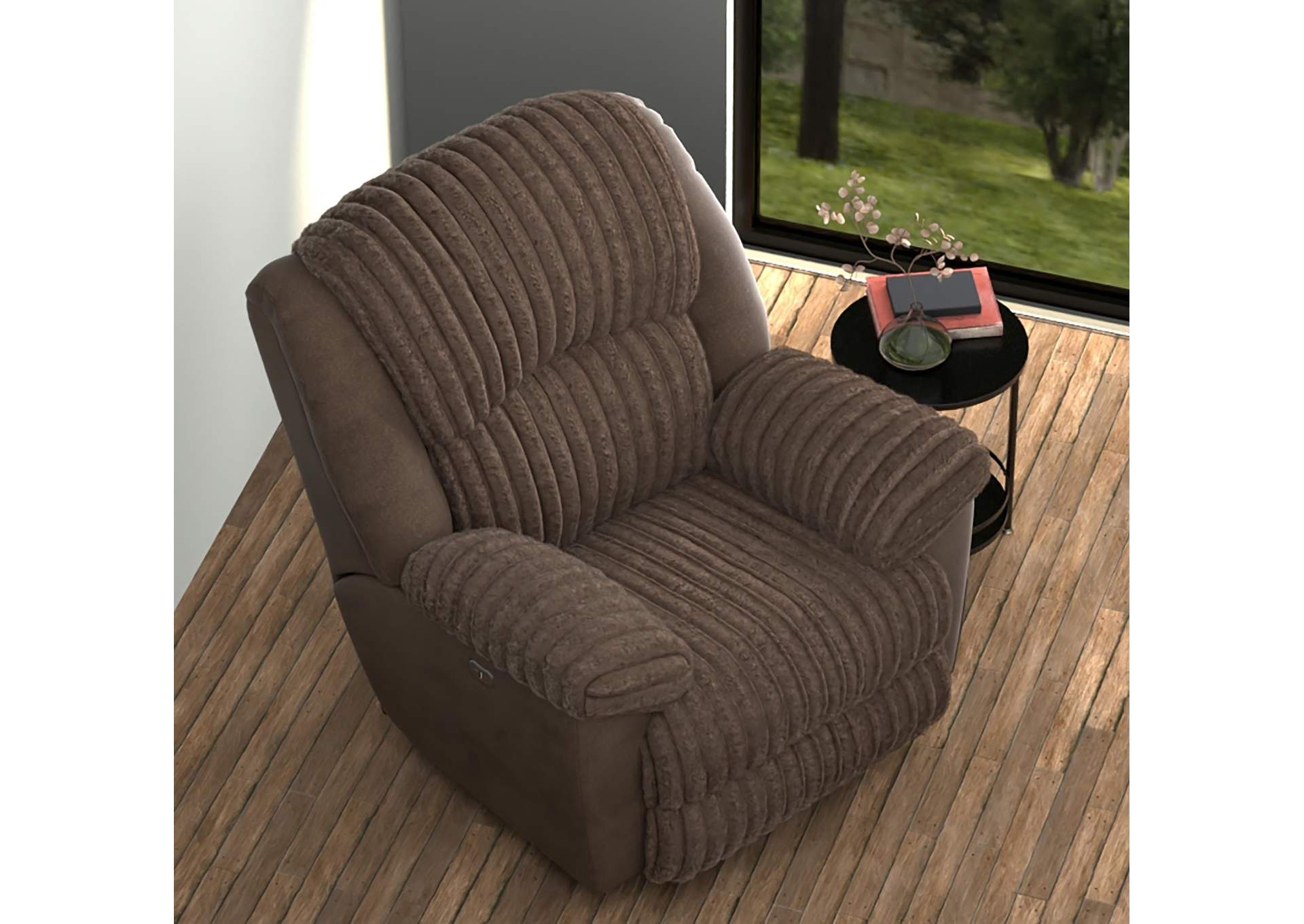 Shaggy Power Lay Flat Recliner with ZERO GRAVITY image 7