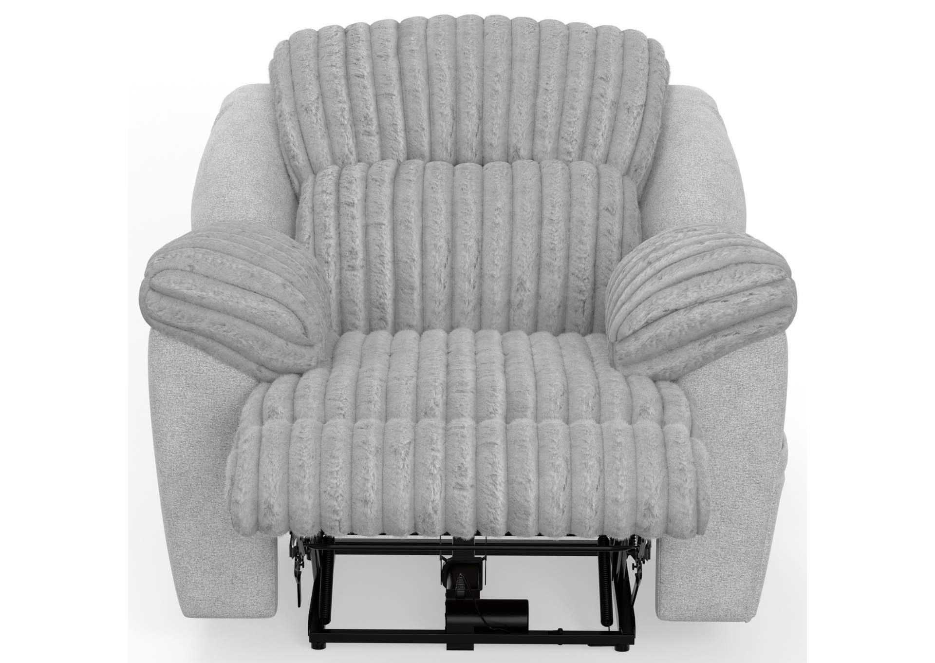 Shaggy Power Lay Flat Recliner with ZERO GRAVITY image 9