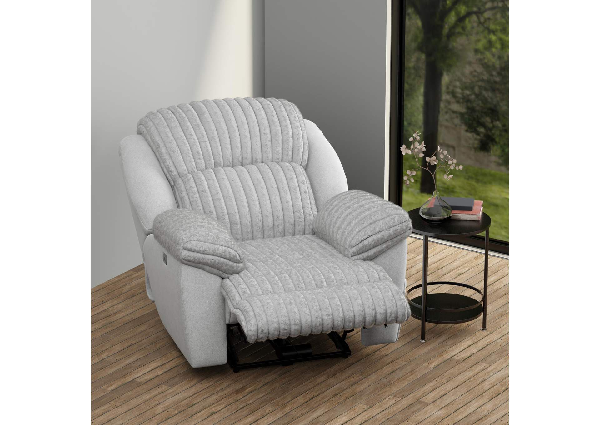 Shaggy Power Lay Flat Recliner with ZERO GRAVITY image 10