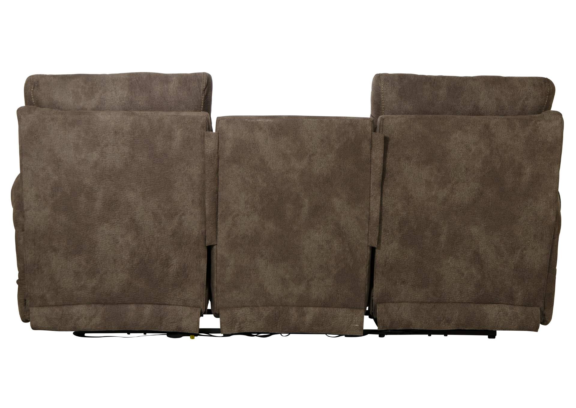 Tranquility Power Headrest Power Layflat Recliner Sofa with Drop Down Table - CR3 Heat and Massageage - Lumbar image 10