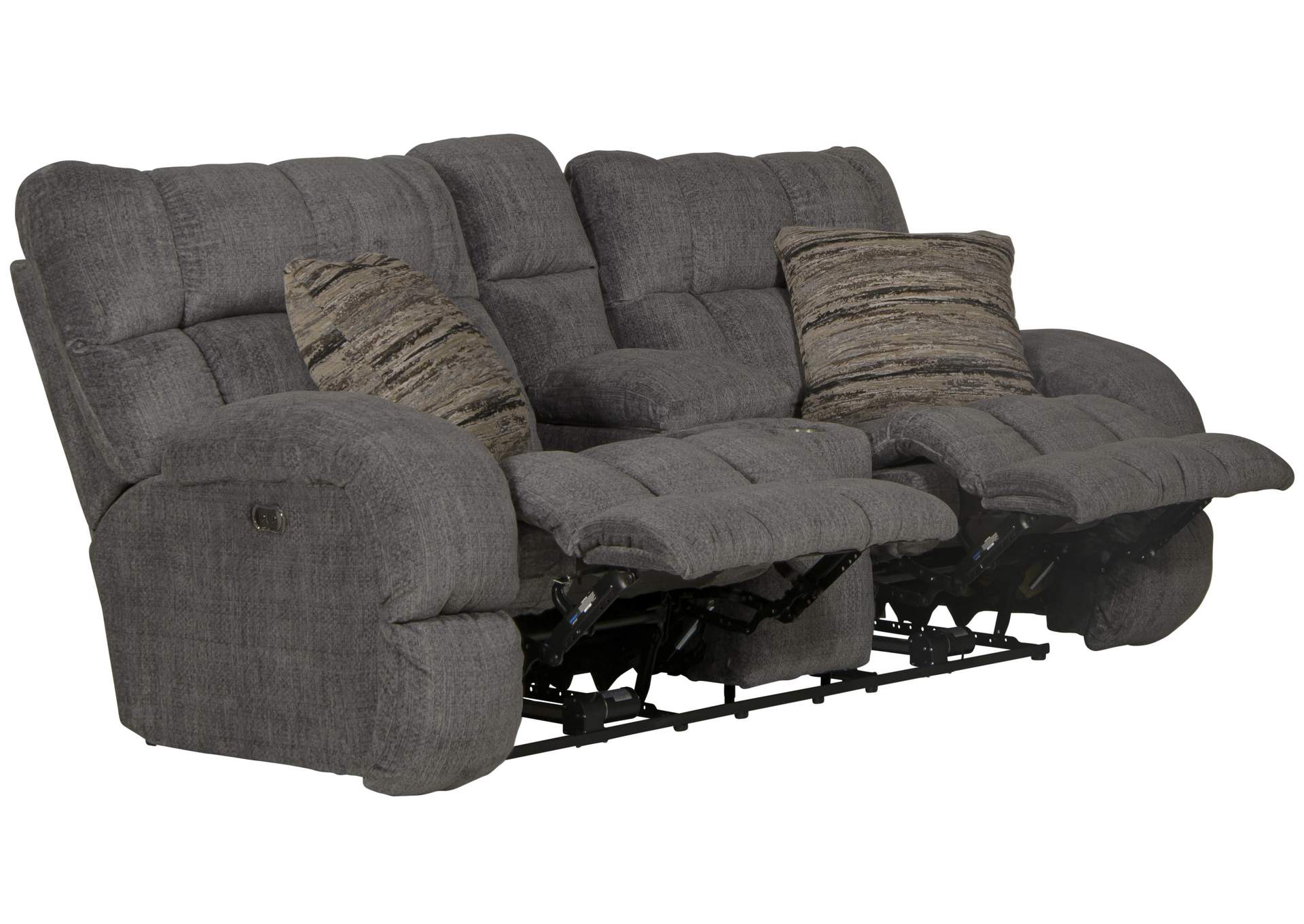 Ashland Power Lay Flat Recliner Console Loveseat image 5