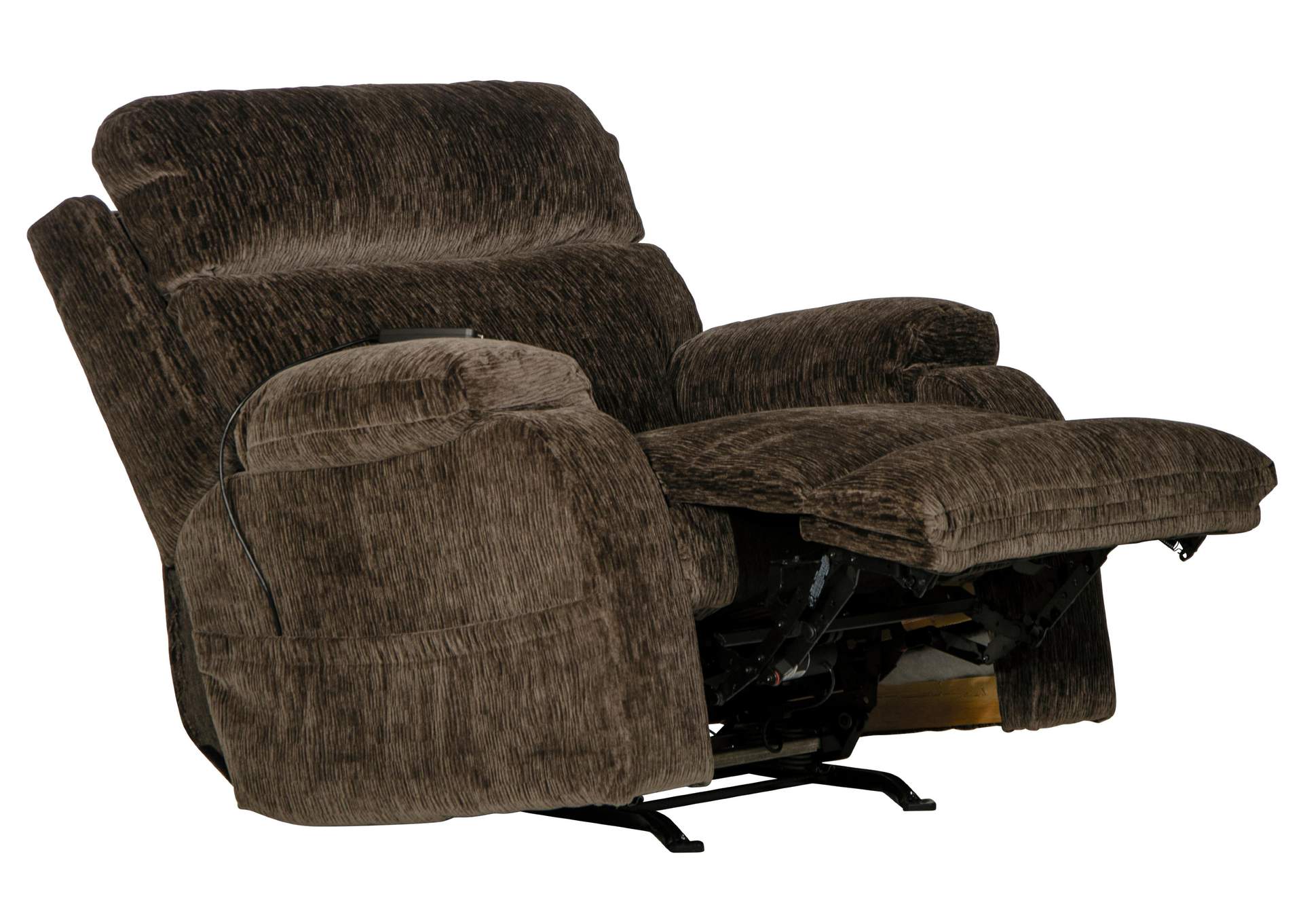 Refresher Power Headrest Power Rocker Recliner with CR3 Heat and Massageage - Lumbar image 4