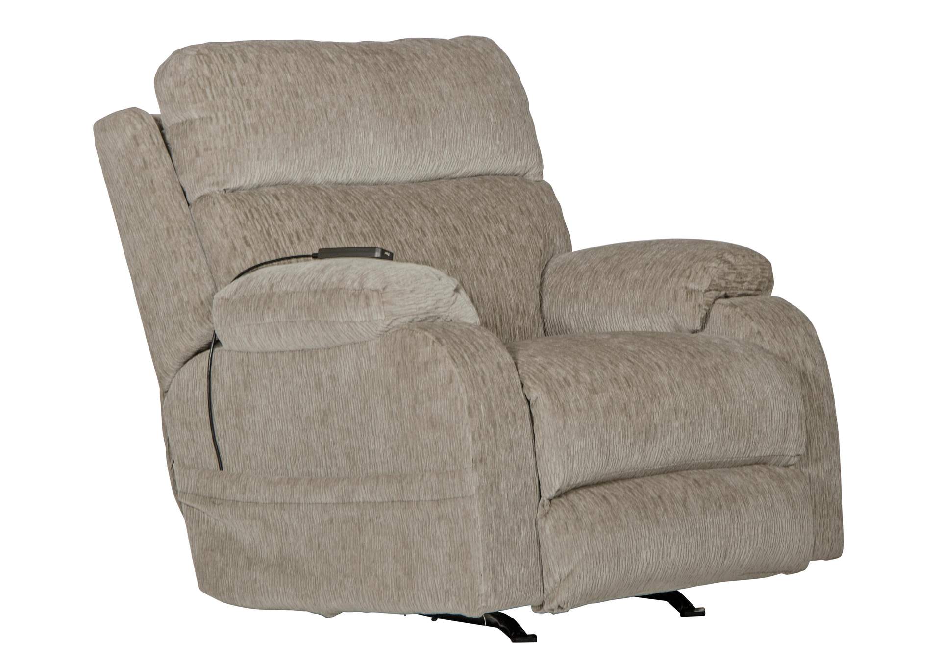 Refresher Power Headrest Power Rocker Recliner with CR3 Heat and Massageage - Lumbar image 3