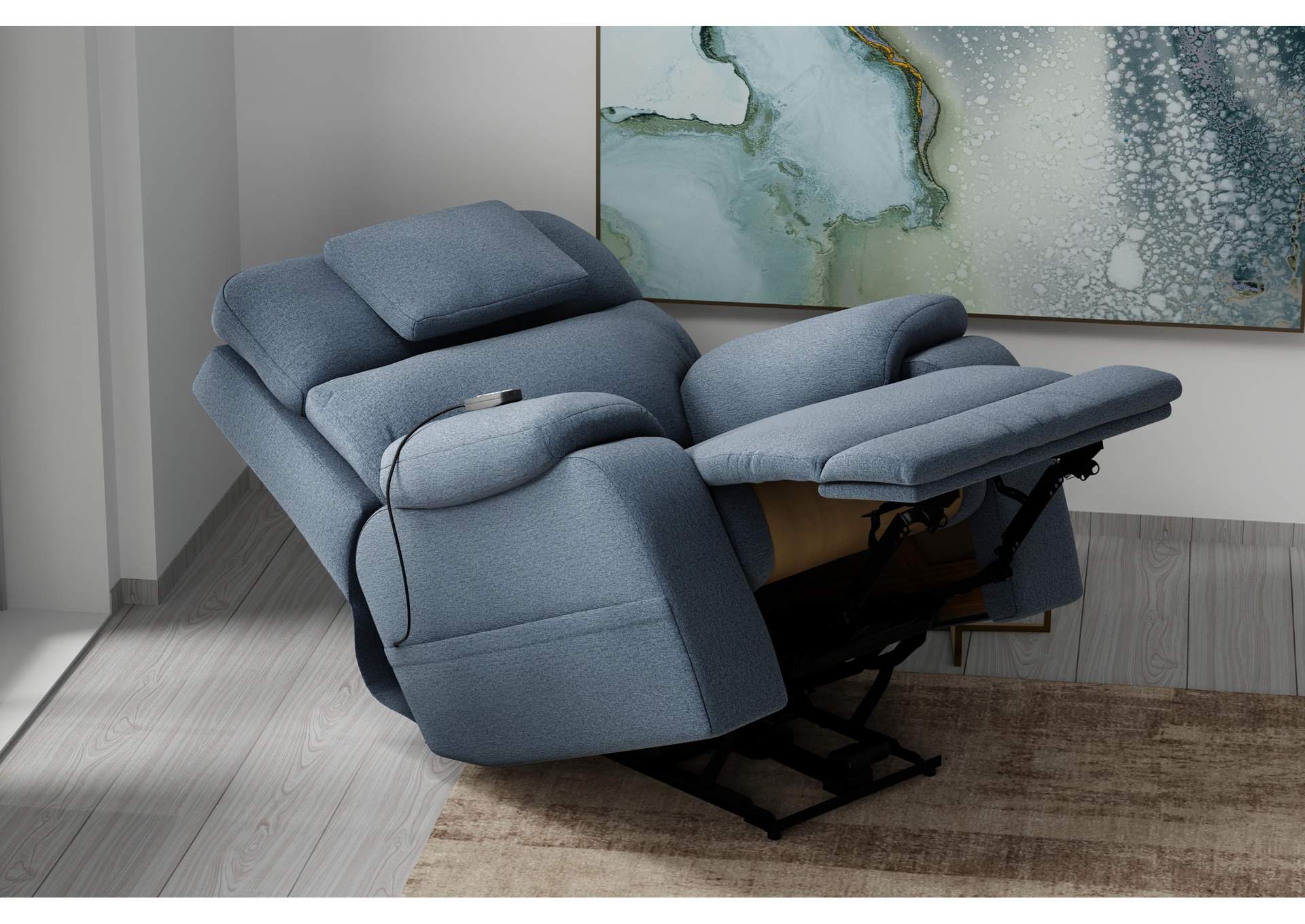 Dreamtime Power Headrest Power Lay Flat Recliner with CR3 Heat and Massageage - ZERO GRAVITY image 3