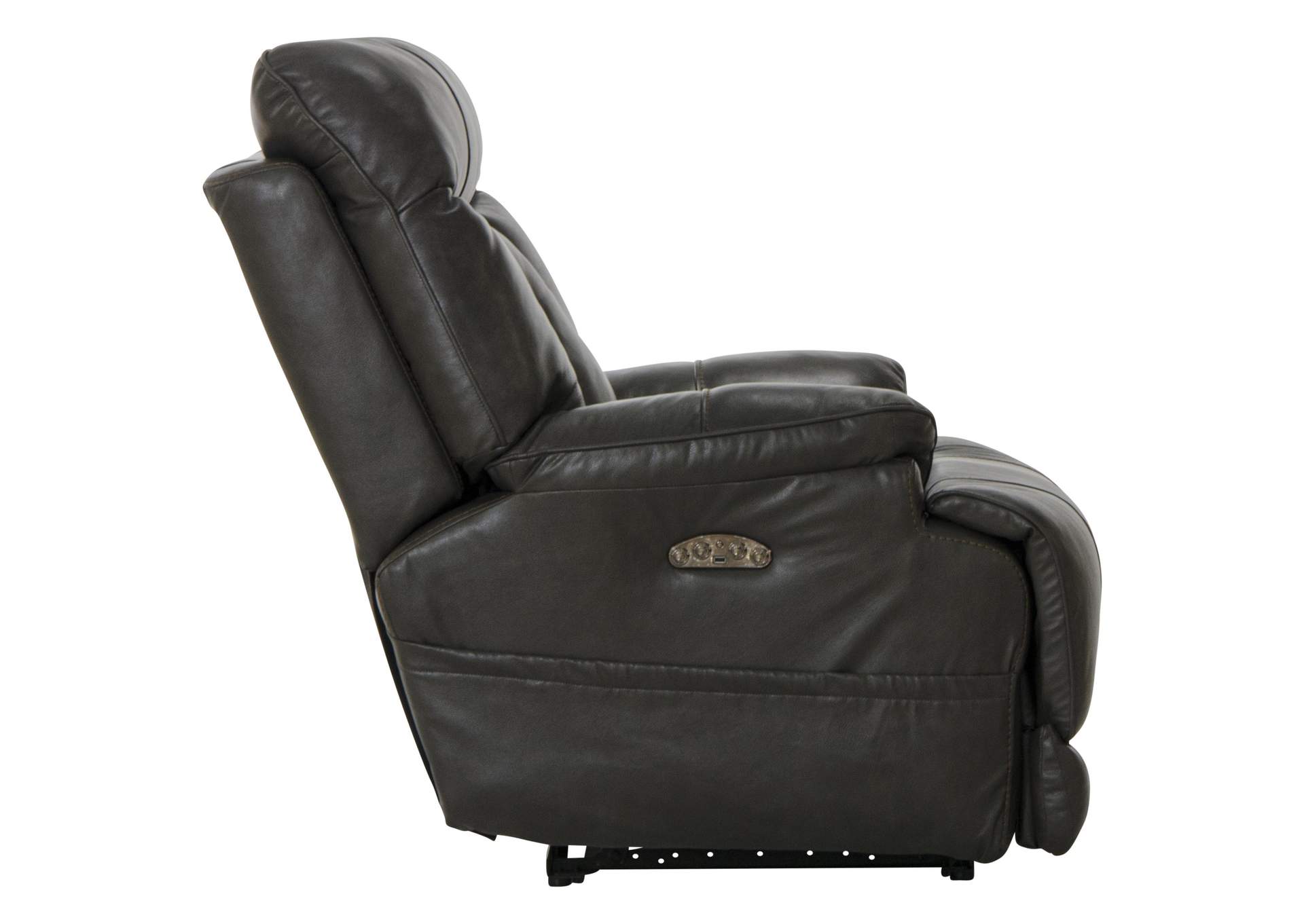 Naples Power Headrest Power Lay Flat Recliner with Extended Ottoman image 7