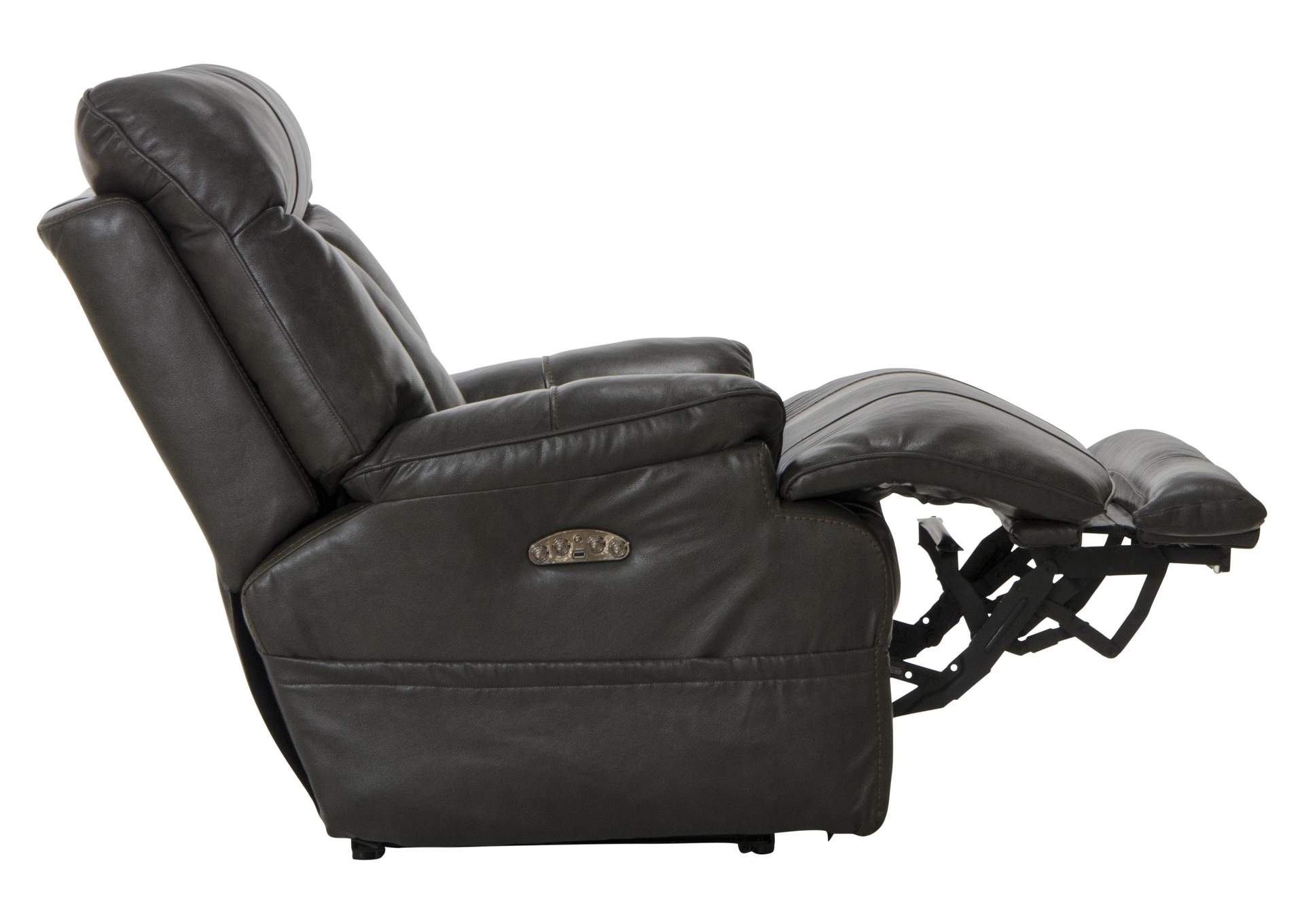 Naples Power Headrest Power Lay Flat Recliner with Extended Ottoman image 8