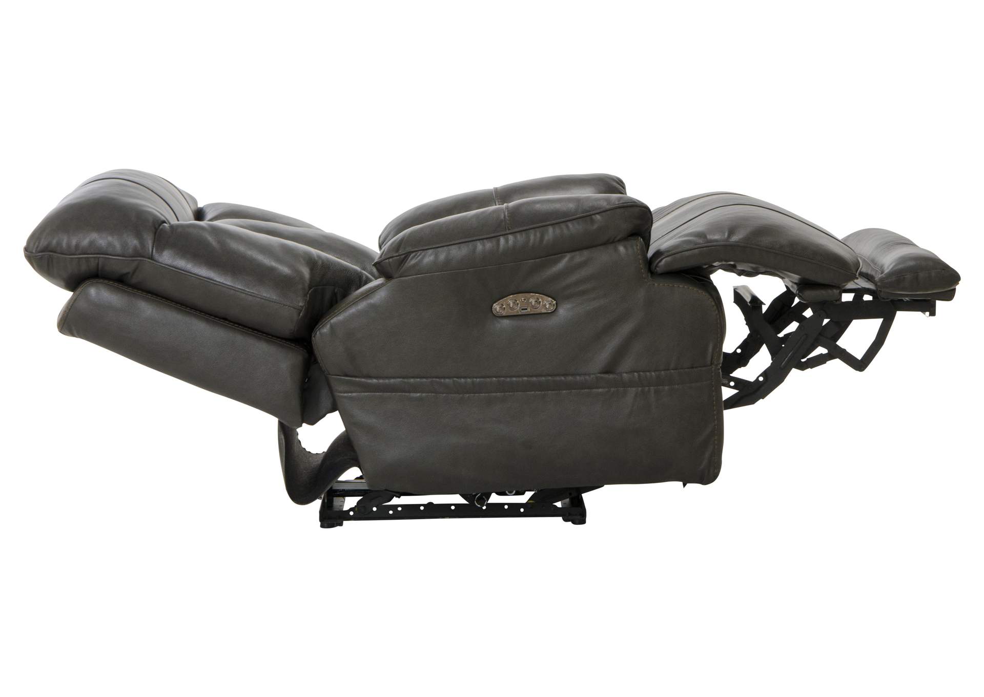 Naples Power Headrest Power Lay Flat Recliner with Extended Ottoman image 9