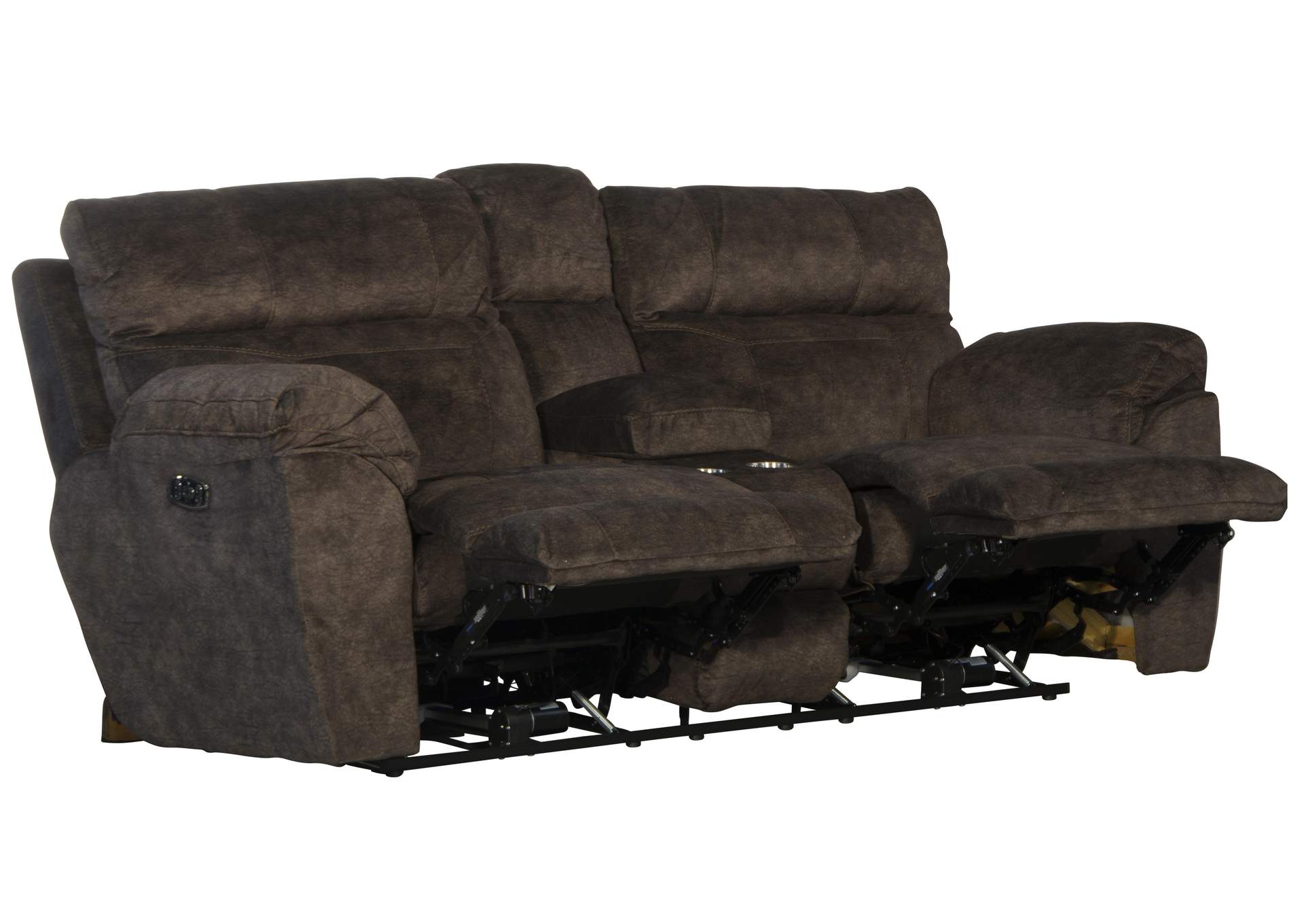 Sedona Power Hdrst with Lumbar Lay Flat Reclining Console Loveseat with Storage and Cupholders image 6