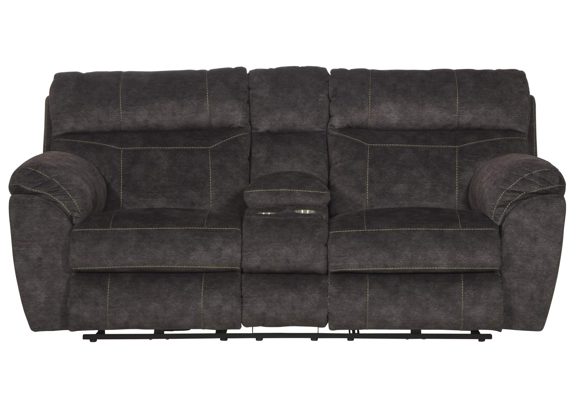 Sedona Power Hdrst with Lumbar Lay Flat Reclining Console Loveseat with Storage and Cupholders image 9