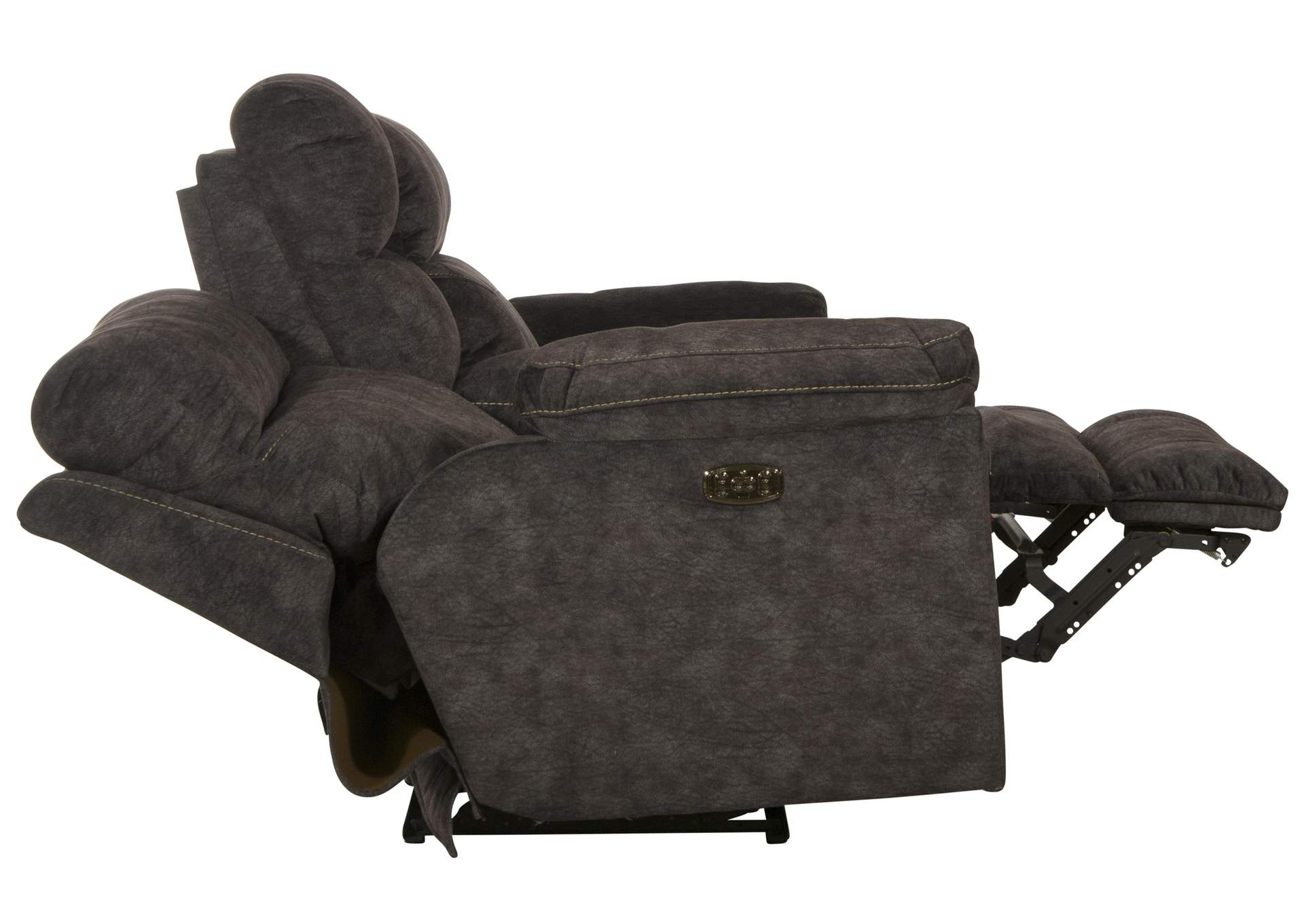 Sedona Power Hdrst with Lumbar Lay Flat Reclining Console Loveseat with Storage and Cupholders image 11