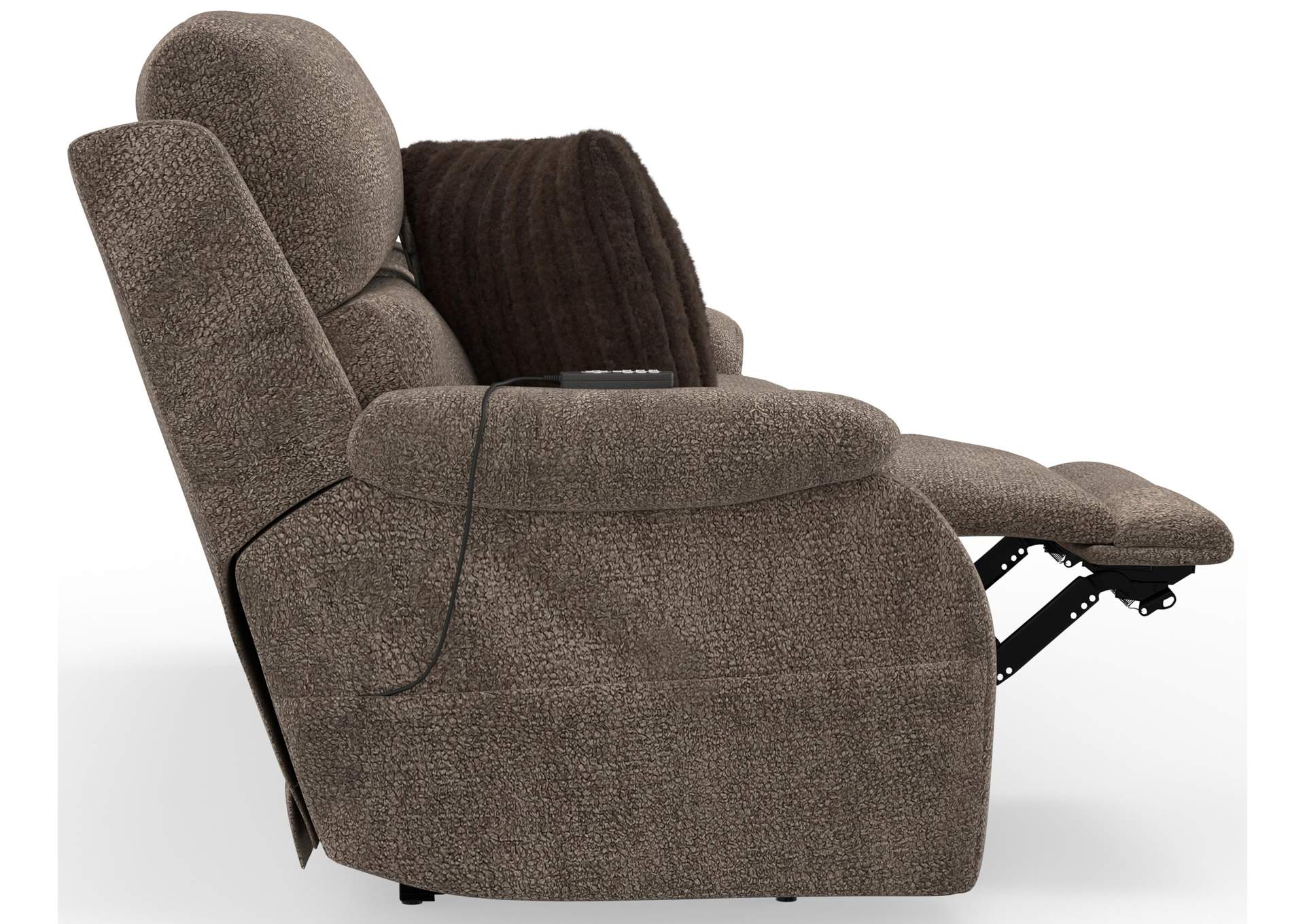 Joya Power Headrest Power Layflat Recliner Sofa with CR3 Heat and Massageage - Lumbar - Zg image 11