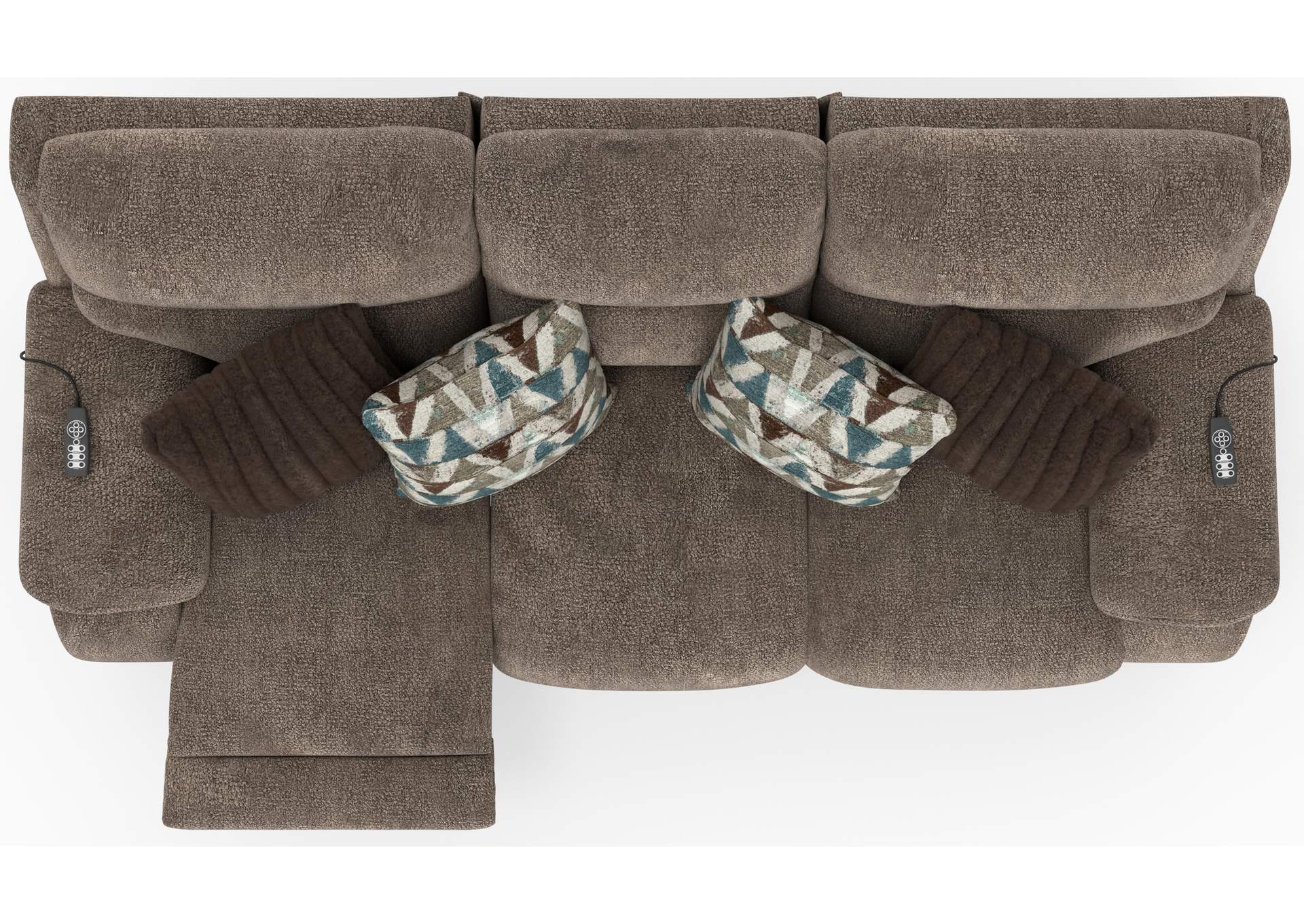 Joya Power Headrest Power Layflat Recliner Sofa with CR3 Heat and Massageage - Lumbar - Zg image 14